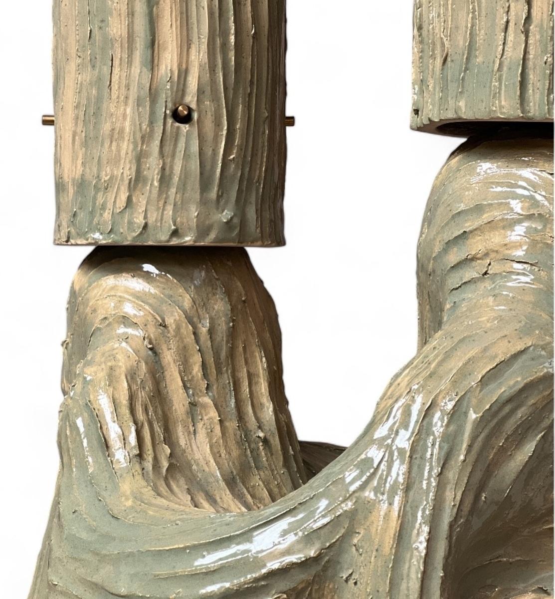 Apóstol y Musa, Lámpara de sobremesa escultura verde de Rutger de Regt, 2022 en Bueno estado para la venta en AMSTERDAM, NL