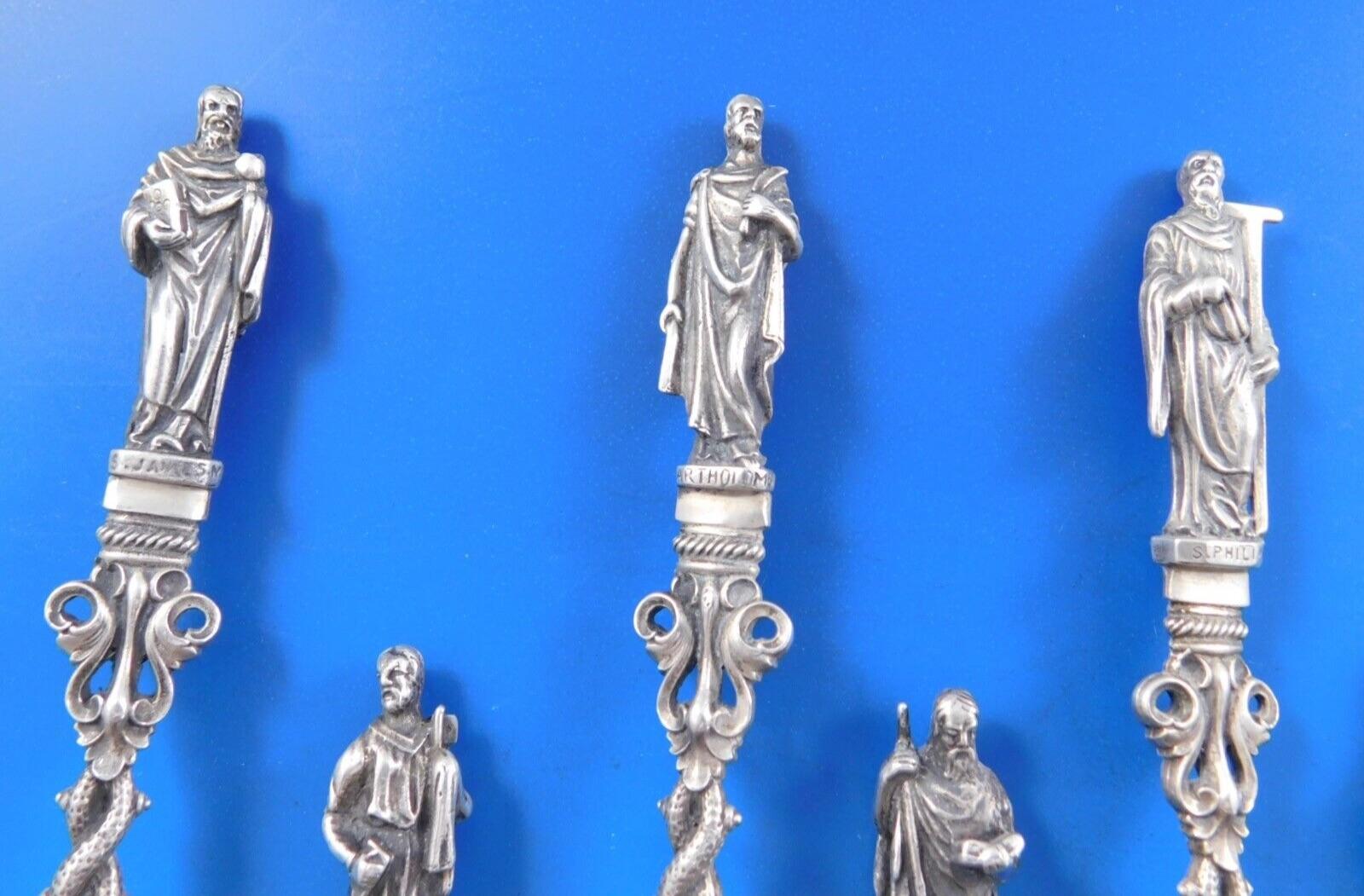 Juego de cubiertos de plata de ley Apóstoles by Gorham 13 piezas Grande Estadounidense en venta