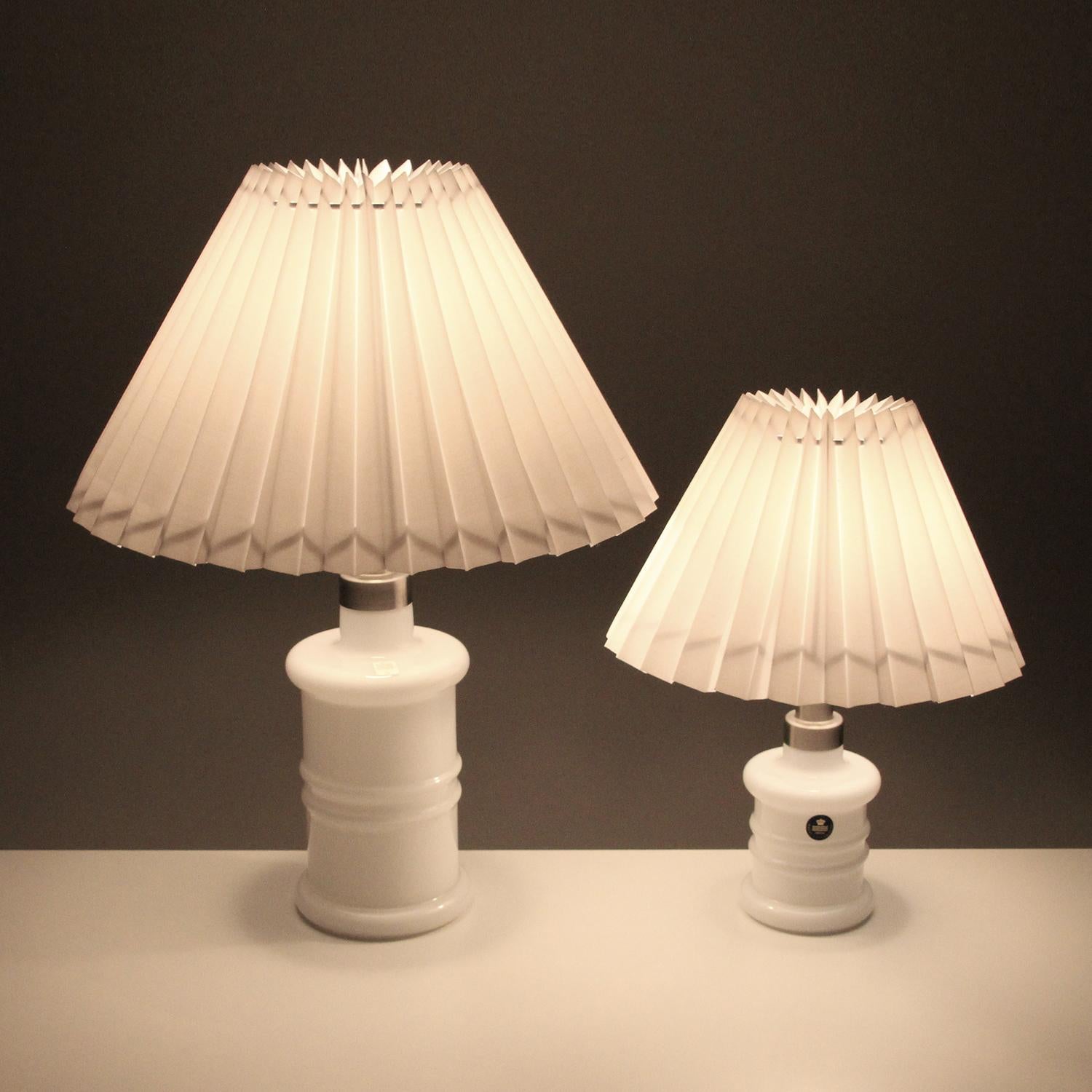 Late 20th Century Apoteker Table Lamps 'Set' by Sidse Werner for Holmegaard, 1981, New Shades Incl