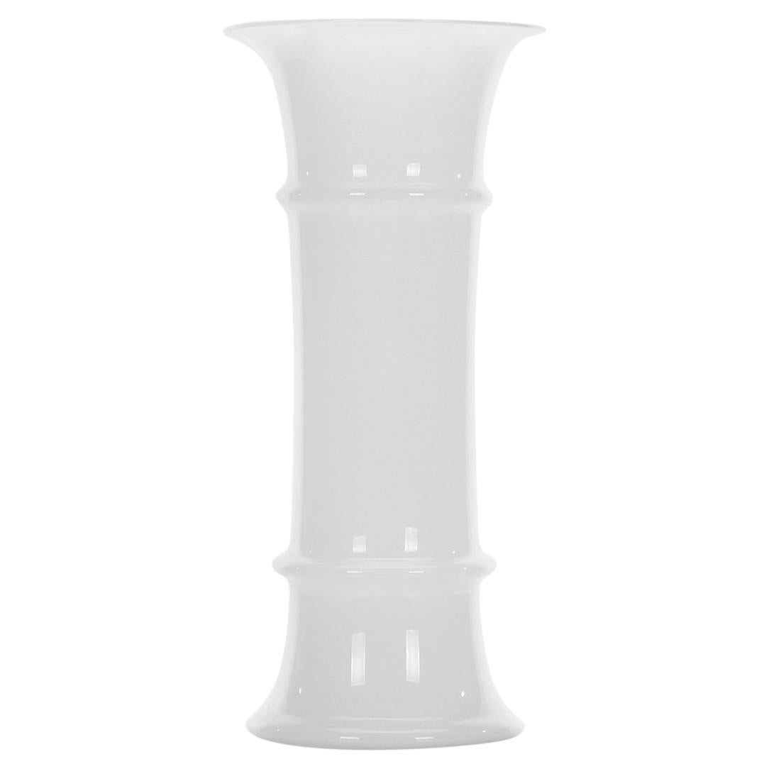 Apoteker Vase by Sidse Werner, Holmegaard, 1981. Vintage White Blown