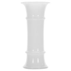 Apoteker Vase by Sidse Werner, Holmegaard, 1981. Vintage White Blown Glass Vase