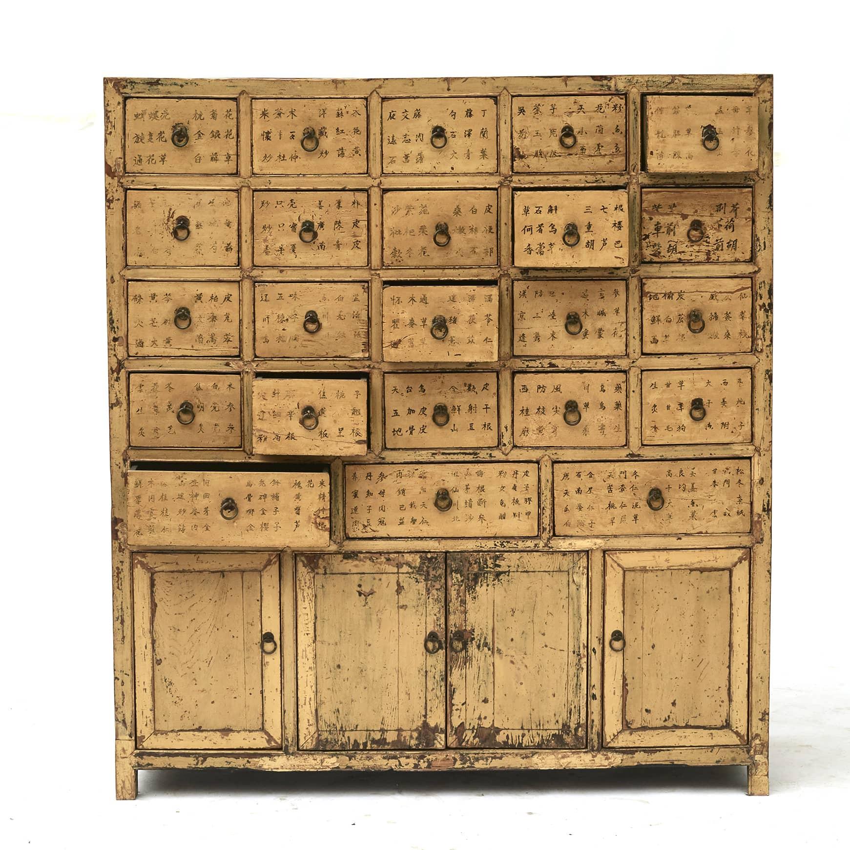 Qing Apothecary Cabinet / Chest, Original Lacquer