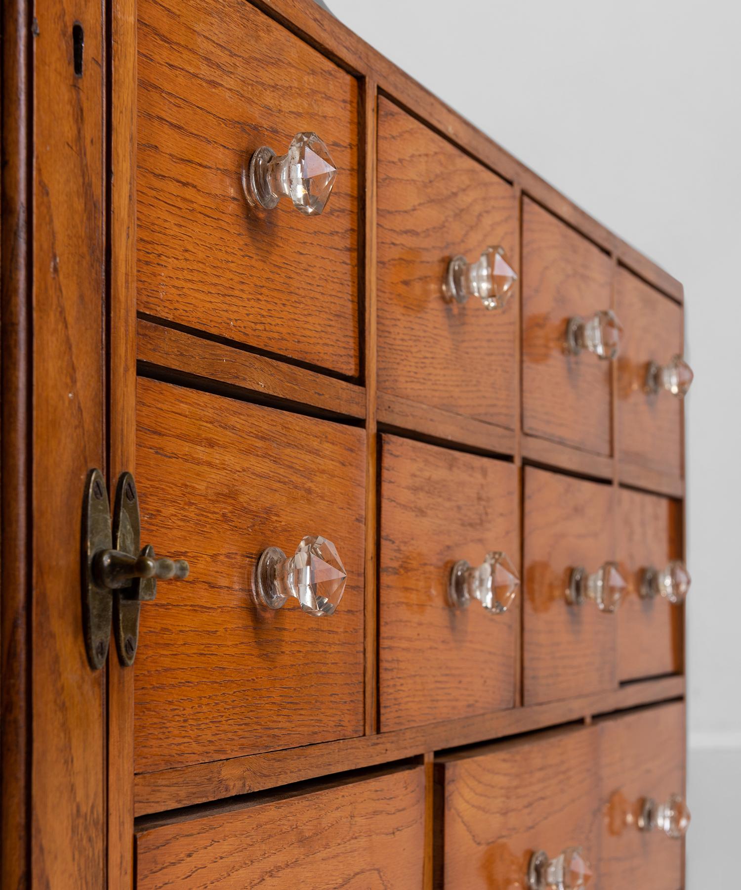 Oak Apothecary Cabinet