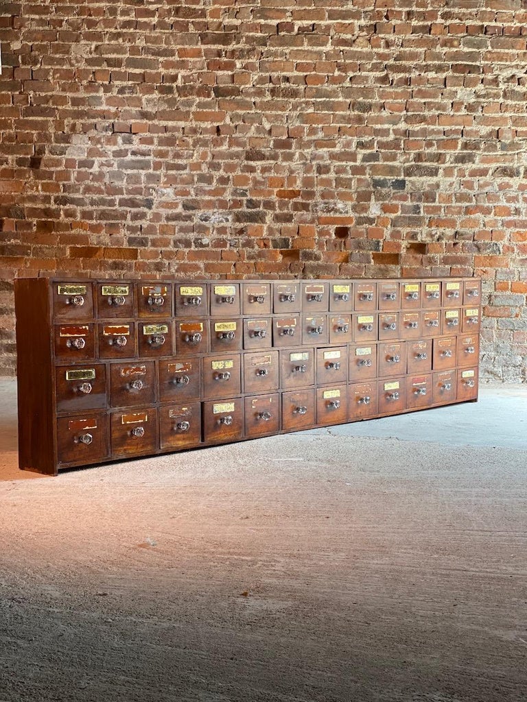 Apothecary Chest of Drawers Chemist Pharmacy Victorian circa 1870 For Sale 4