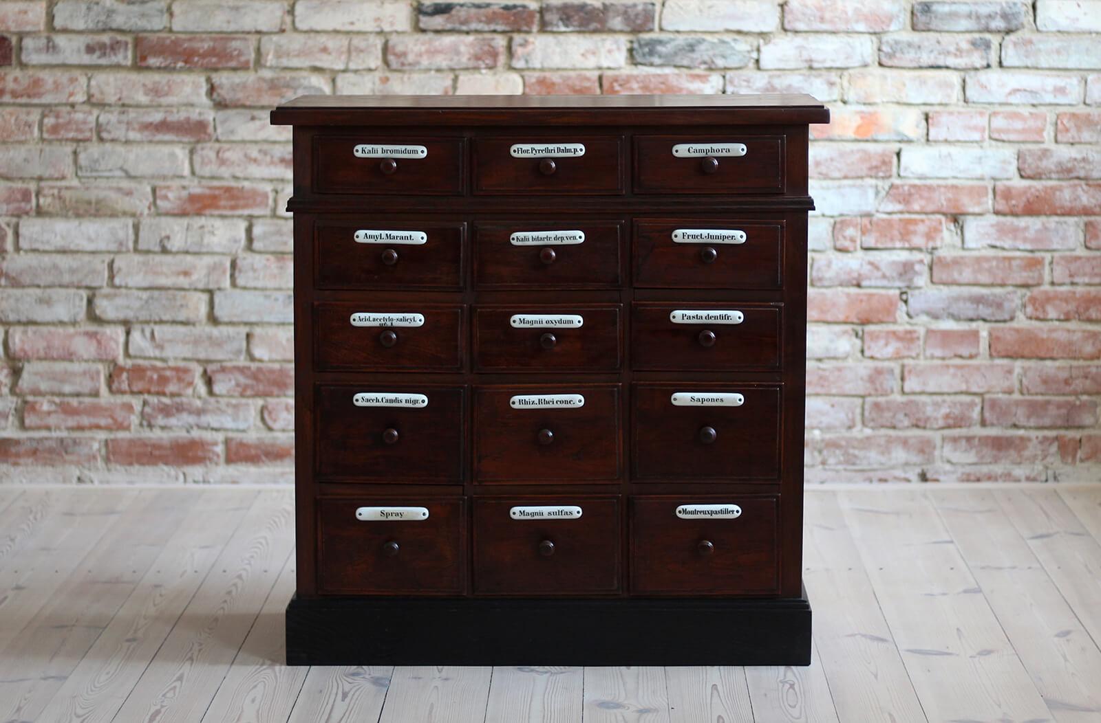 European Apothecary Chest of Drawers, Early 20th Century For Sale