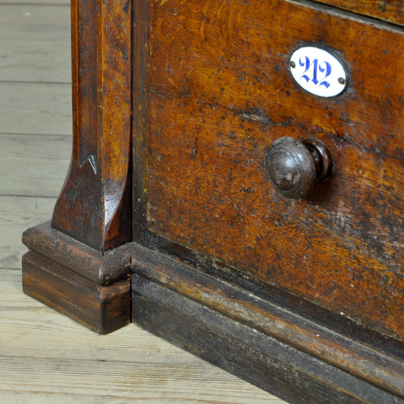 Apothecary Chest of Drawers with Marble Top, 1930s 1