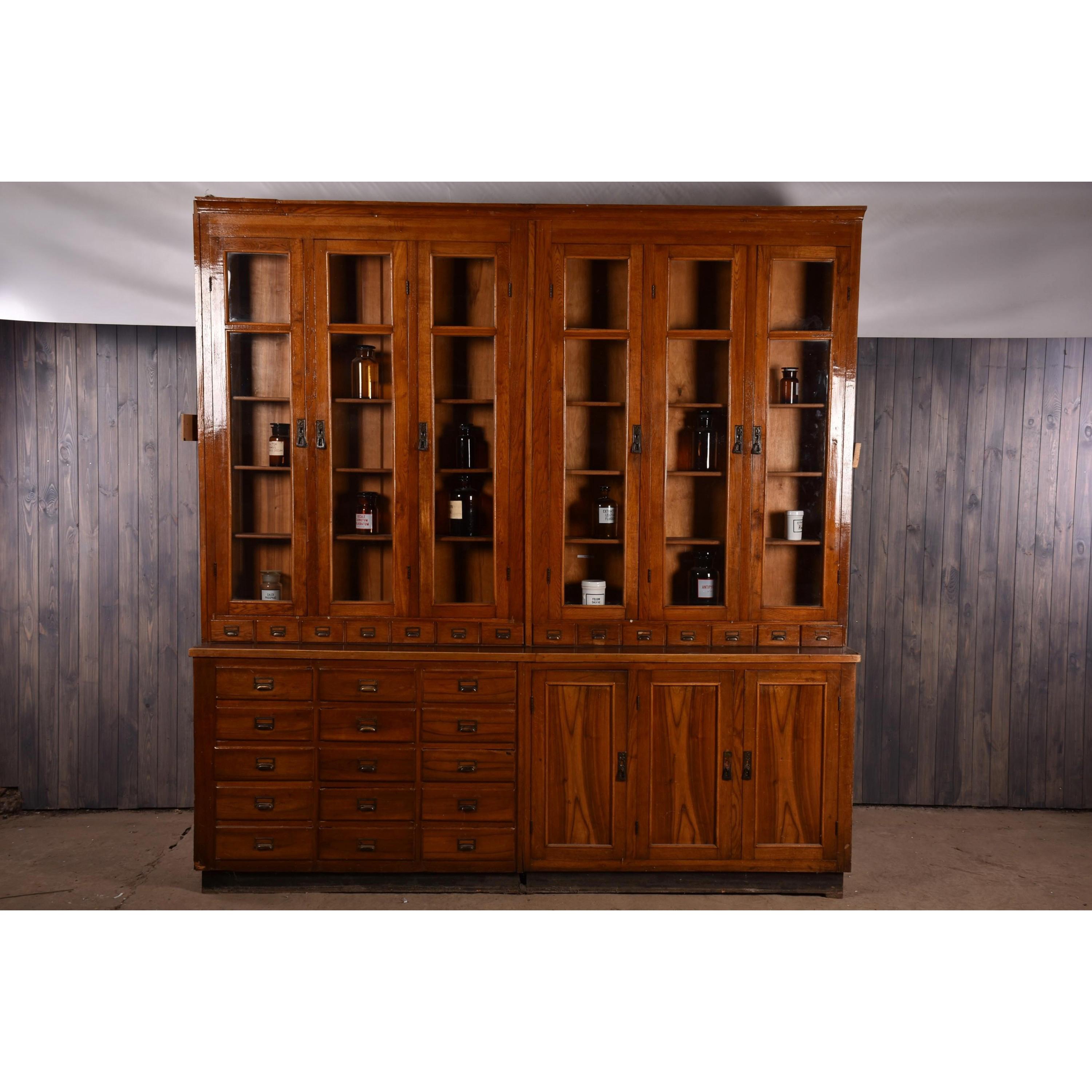 Industrial Apothecary Display Cabinet circa 1930s Number 8