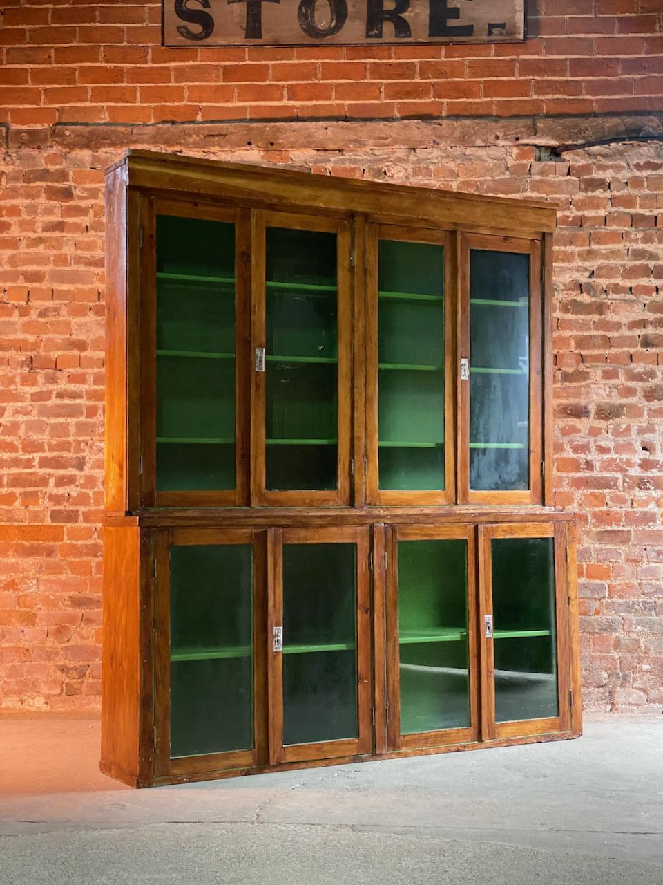 Apothecary display cabinets Ukraine circa 1930s number 23

Apothecary / Pharmacy / Chemist / Shop Display / Restaurant  cabinet, circa 1930s

Fabulous Apothecary Pharmacists glazed beech display cabinet Ukraine circa 1930s, the upper section