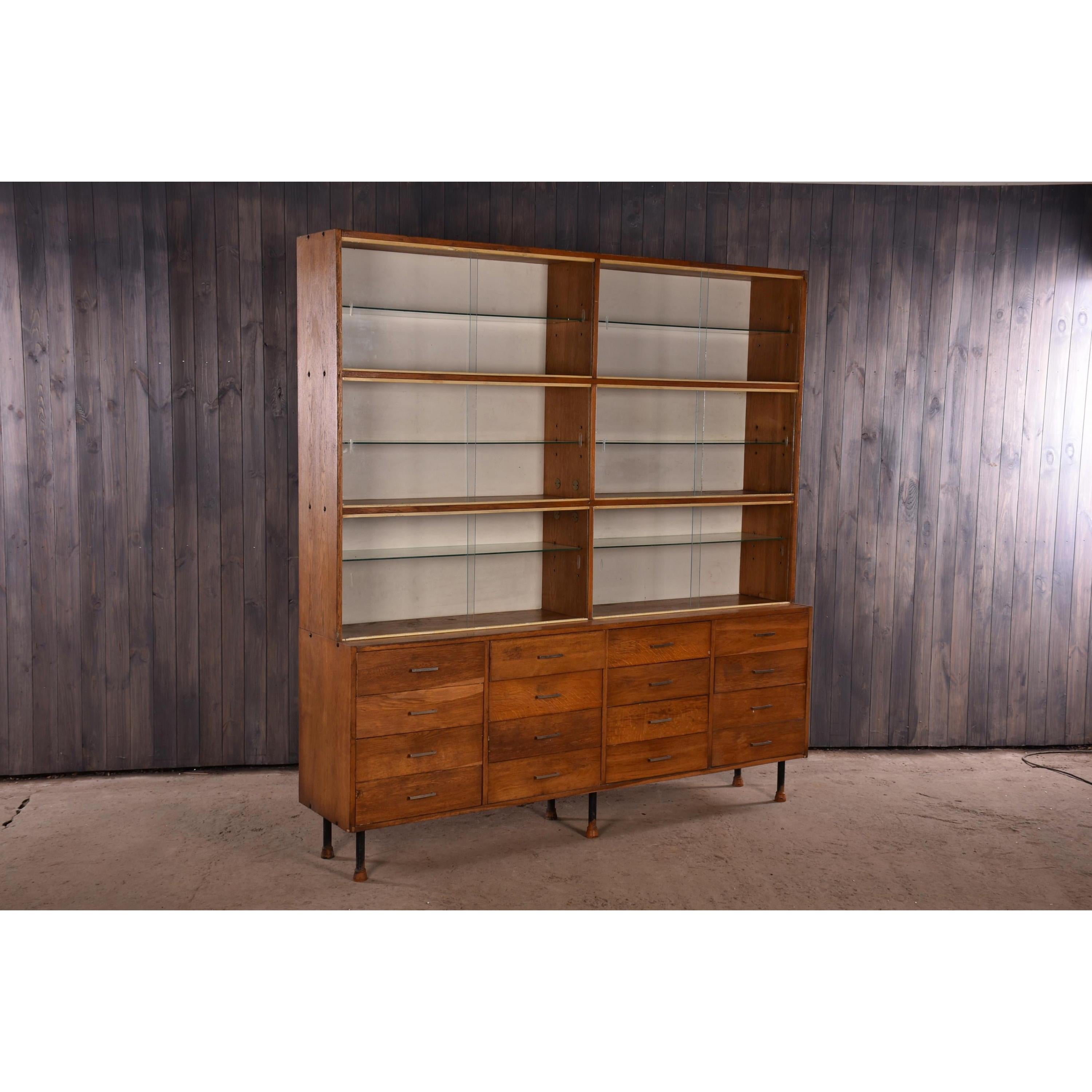Apothecary Haberdashery display cabinet circa 1930s Number 11

Apothecary / Pharmacy / Chemist / Shop Display / Restaurant cabinet, circa 1930s

Apothecary Pharmacy beech display cabinet dating to circa 1930s, This piece is one of seven similar