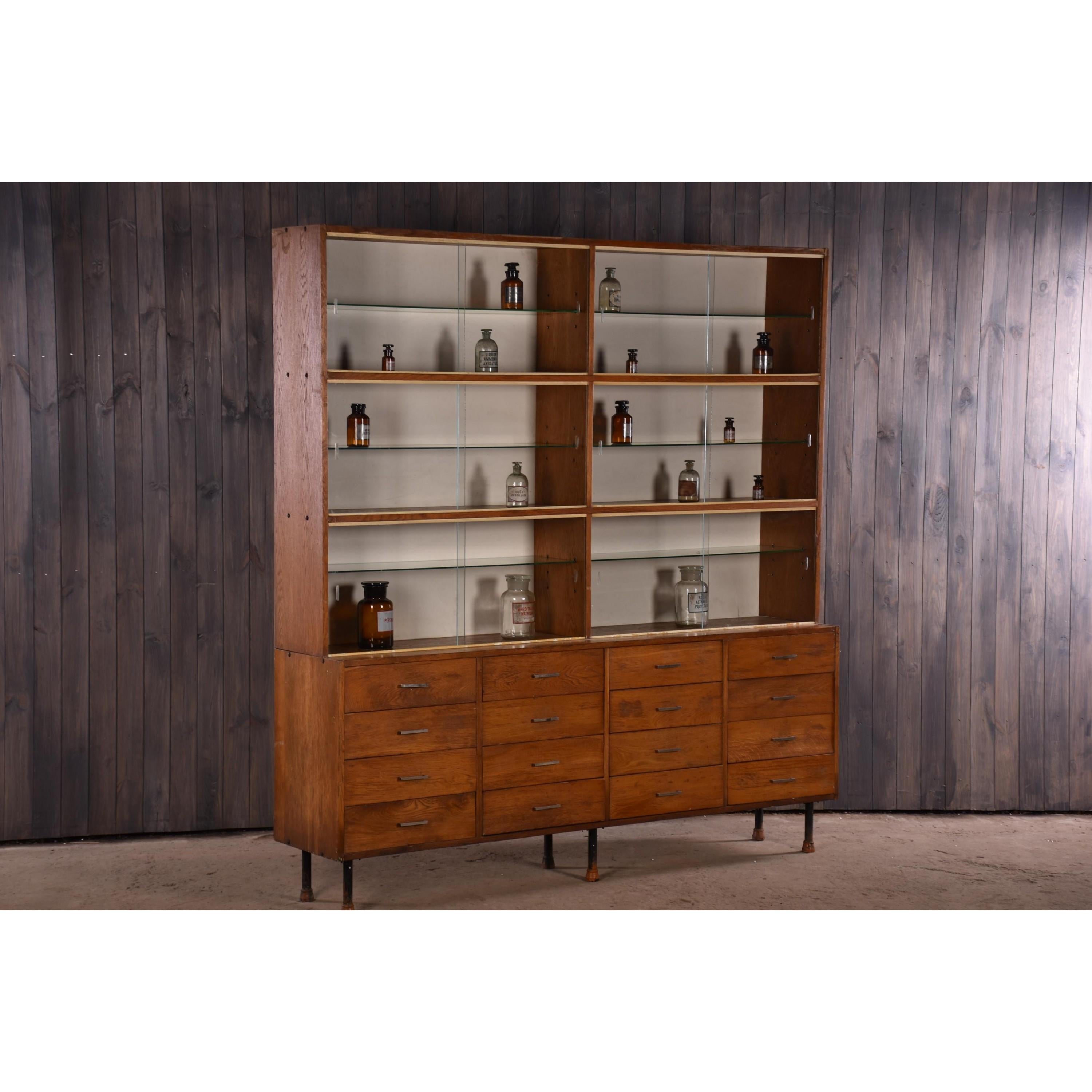 Apothecary Haberdashery Display Cabinet circa 1930s Number 12 3