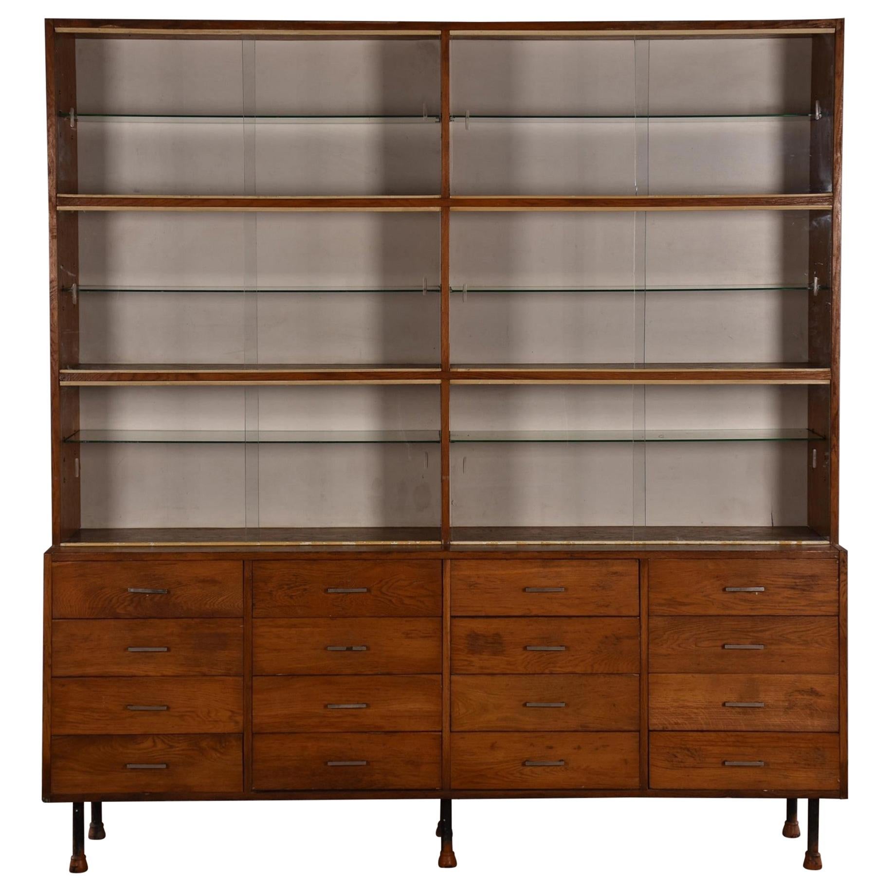 Apothecary Haberdashery Display Cabinet circa 1930s Number 12