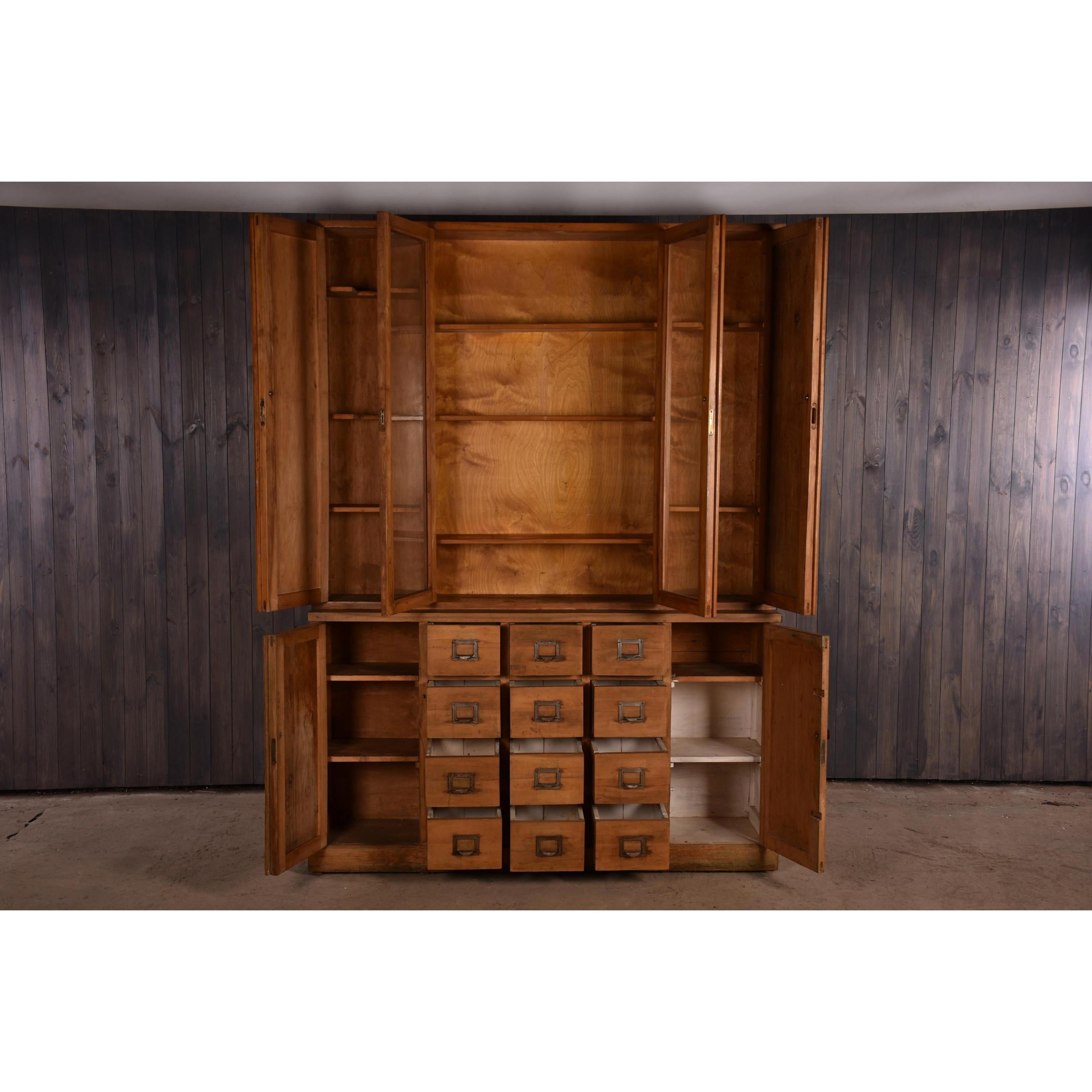 Apothecary Haberdashery Display Cabinet circa 1930s Number 9 3