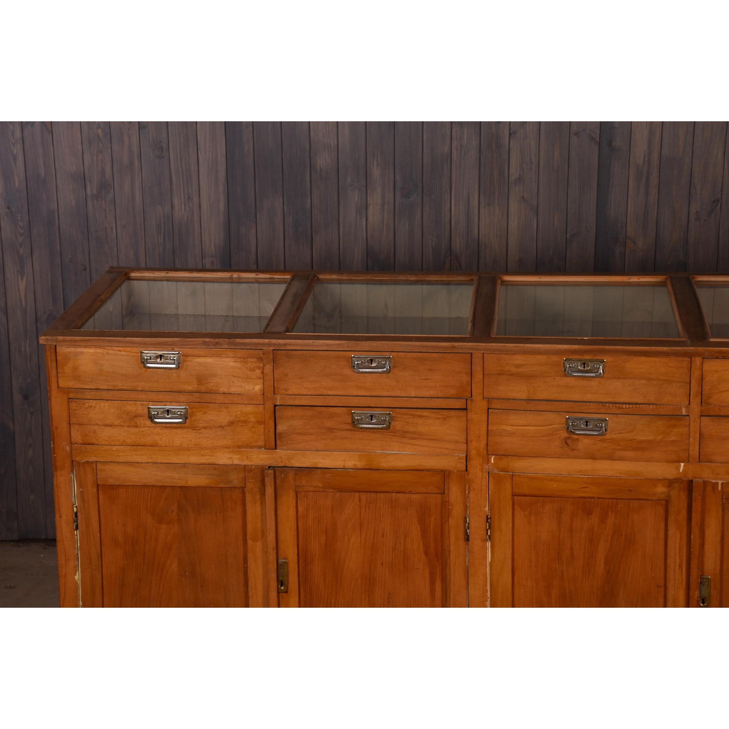 Apothecary Haberdashery Display Counter Sideboard circa 1930s Number 13 4