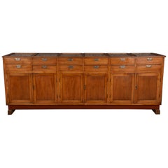 Apothecary Haberdashery Display Counter Sideboard circa 1930s Number 13
