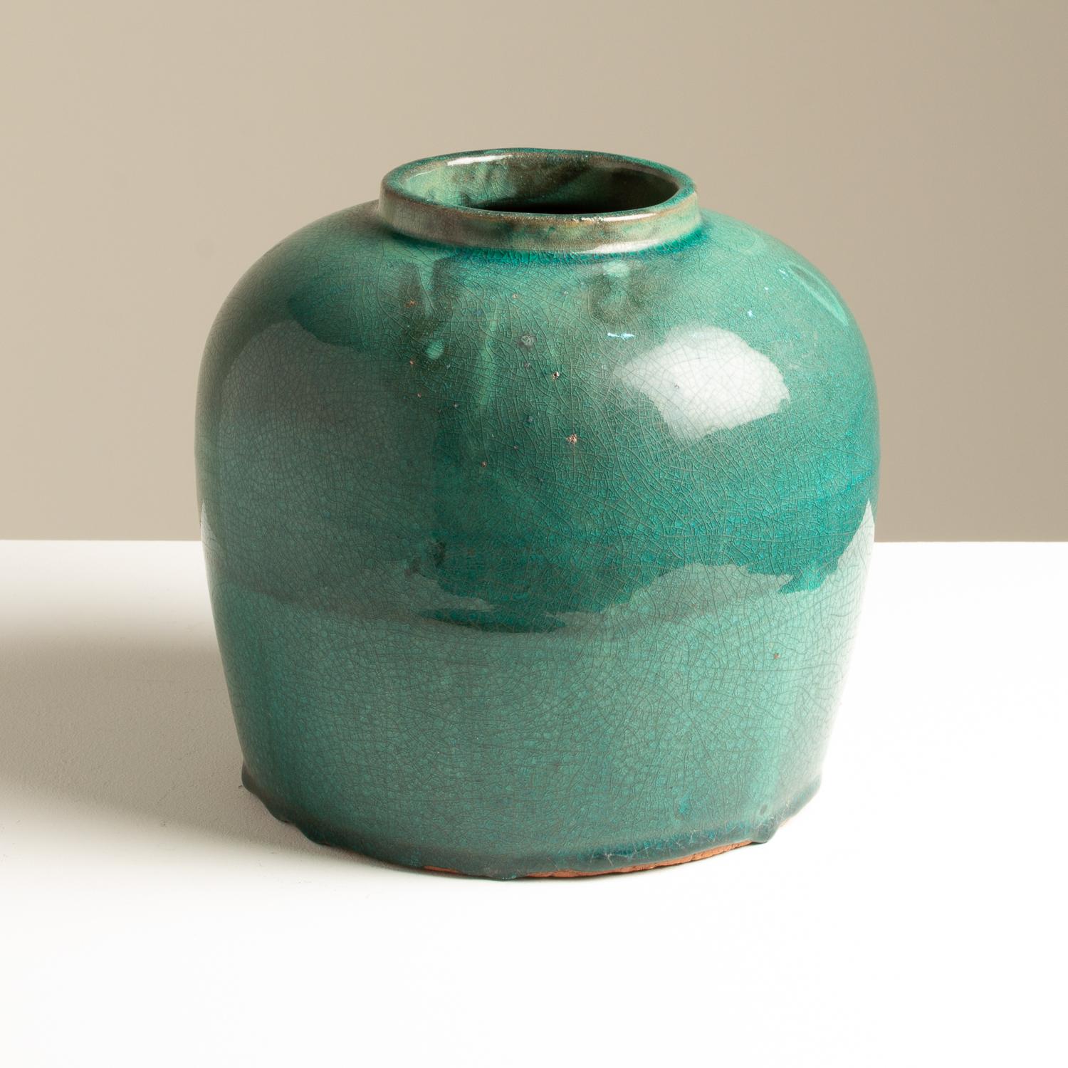 Apothecary Pots with Jade Green Glaze, China, Early 20th Century 3