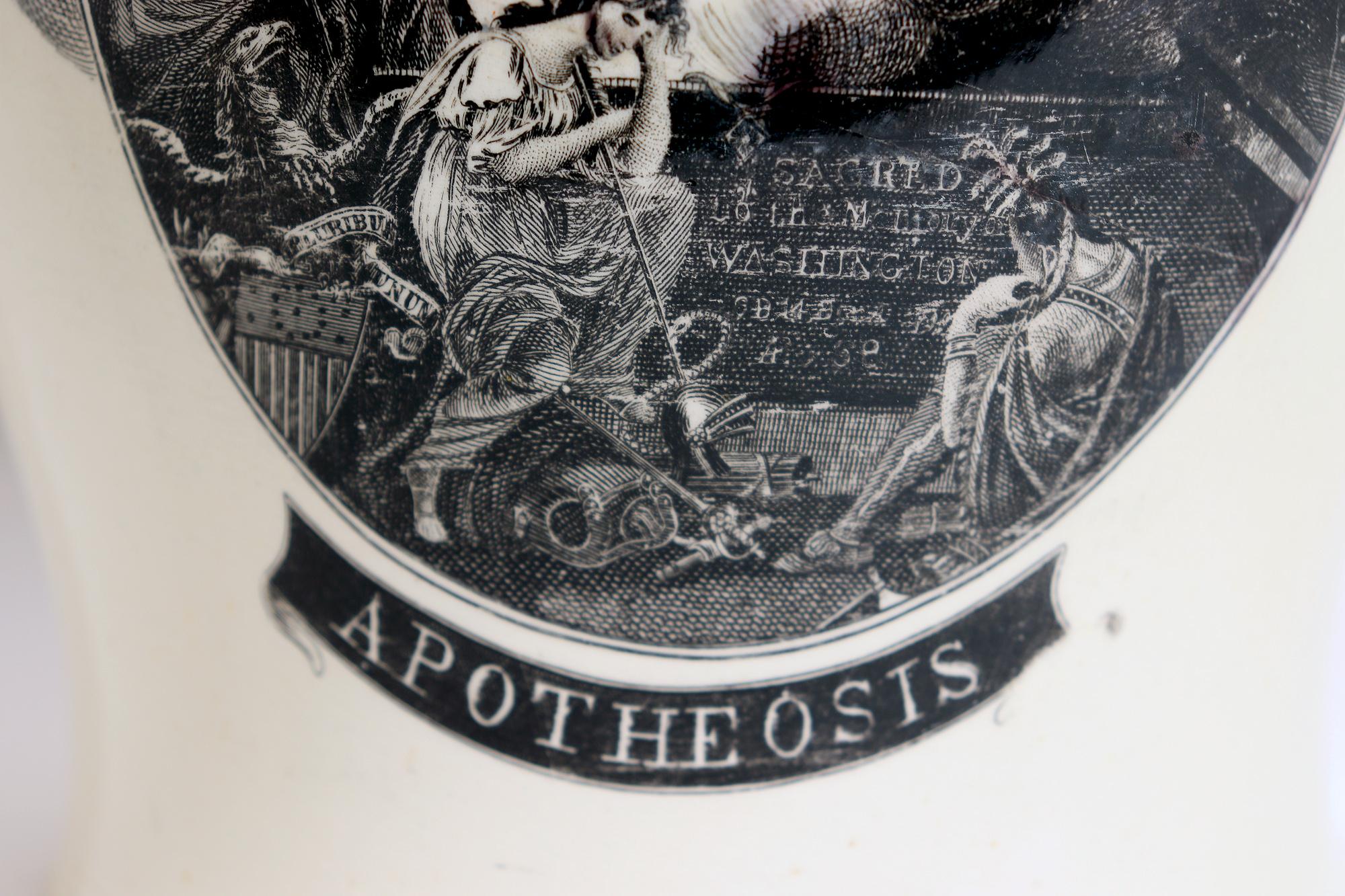 „Apotheosis“ von George Washington, Wedgwoodware-Krug im Angebot 3