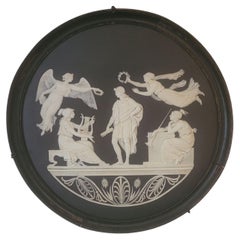 Antique Apotheosis of Virgil, in Black Jasper Dip, Wedgwood, C1880