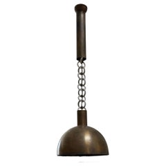 Apparatus + Alice Goldsmith Porcelain Link & Aged Brass Pendant Light Fixture