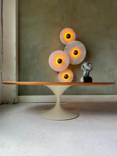 Apparatus Studio -  Median: Surface 4 Light, Alabaster and Fluted Brass