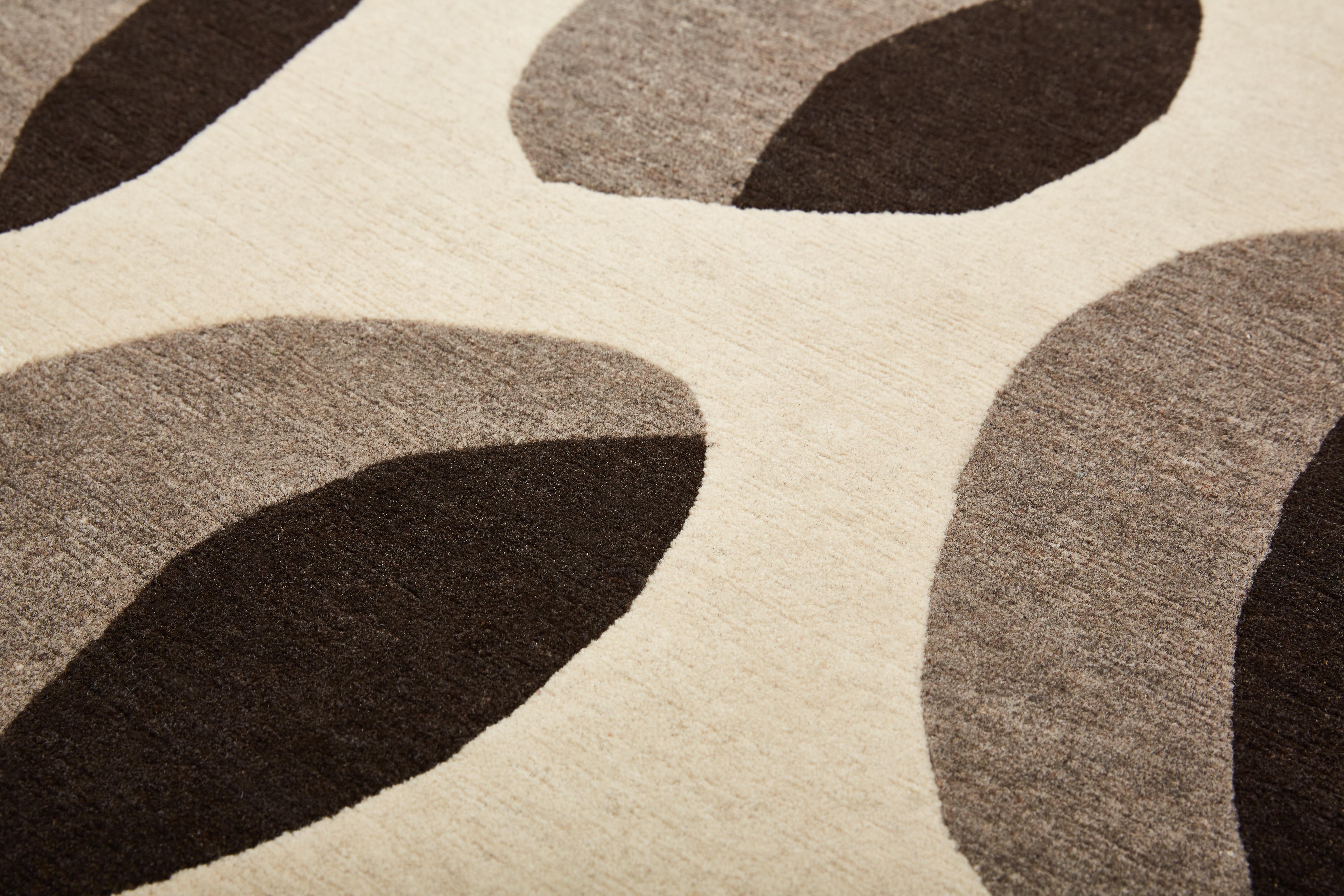 Moderne Tapis Apparence, noué à la main en laine, 100 Kpi, Xavier Lust en vente