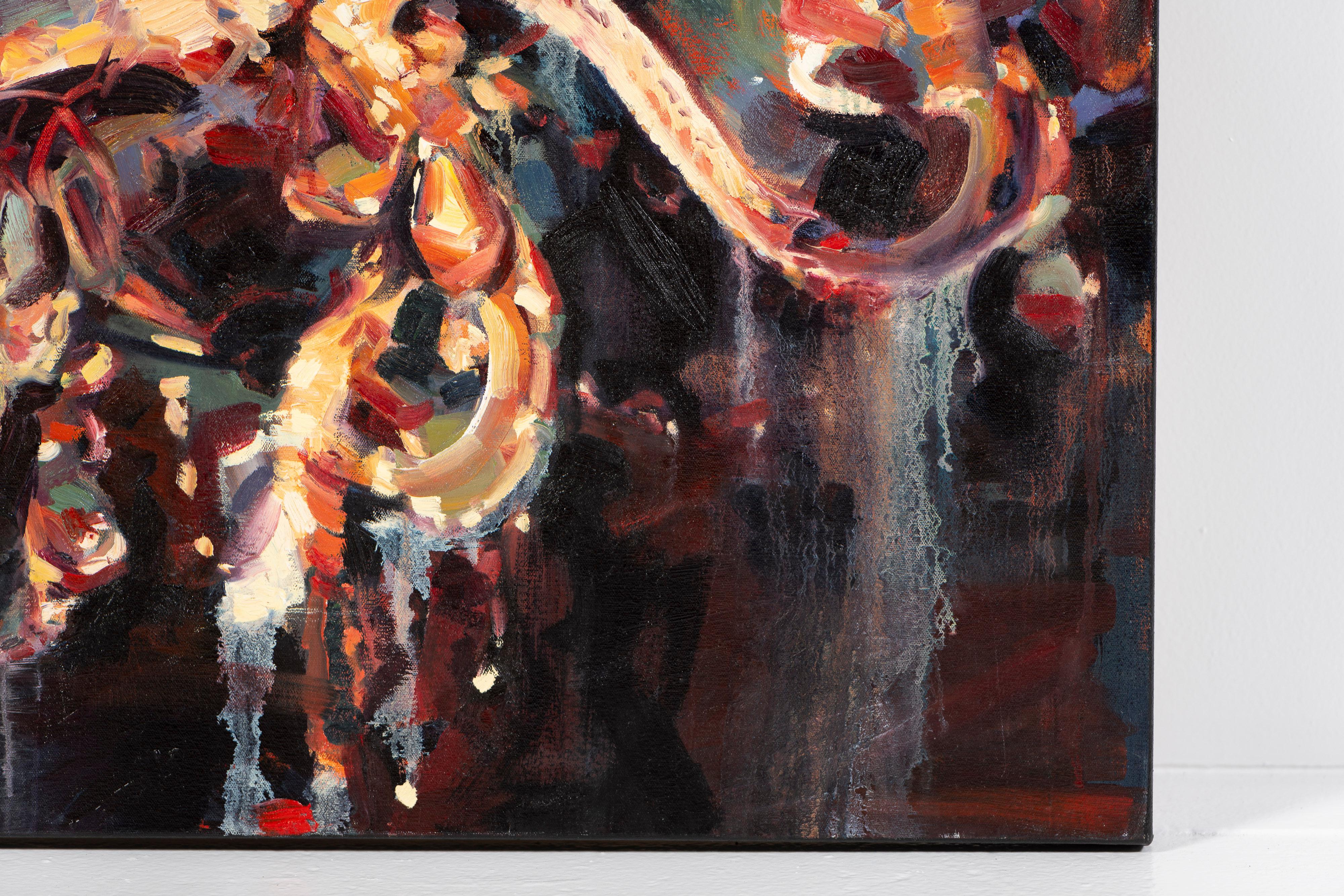 Apparition V( Third Street), Öl auf Leinwand, Kristen V Sloan, 2013, Vereinigte Staaten (Handbemalt) im Angebot