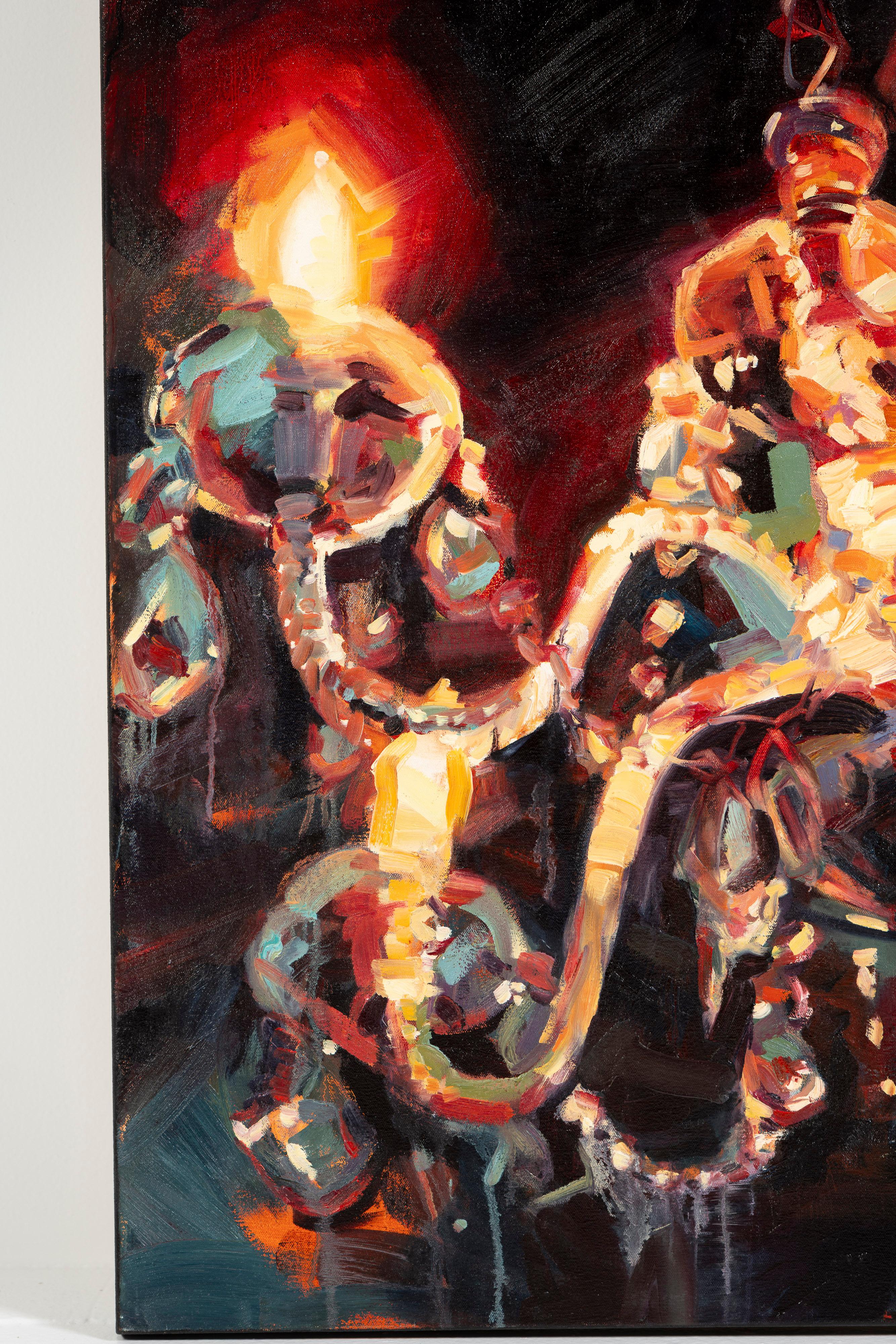 Apparition V( Third Street), Öl auf Leinwand, Kristen V Sloan, 2013, Vereinigte Staaten im Zustand „Gut“ im Angebot in San Francisco, CA