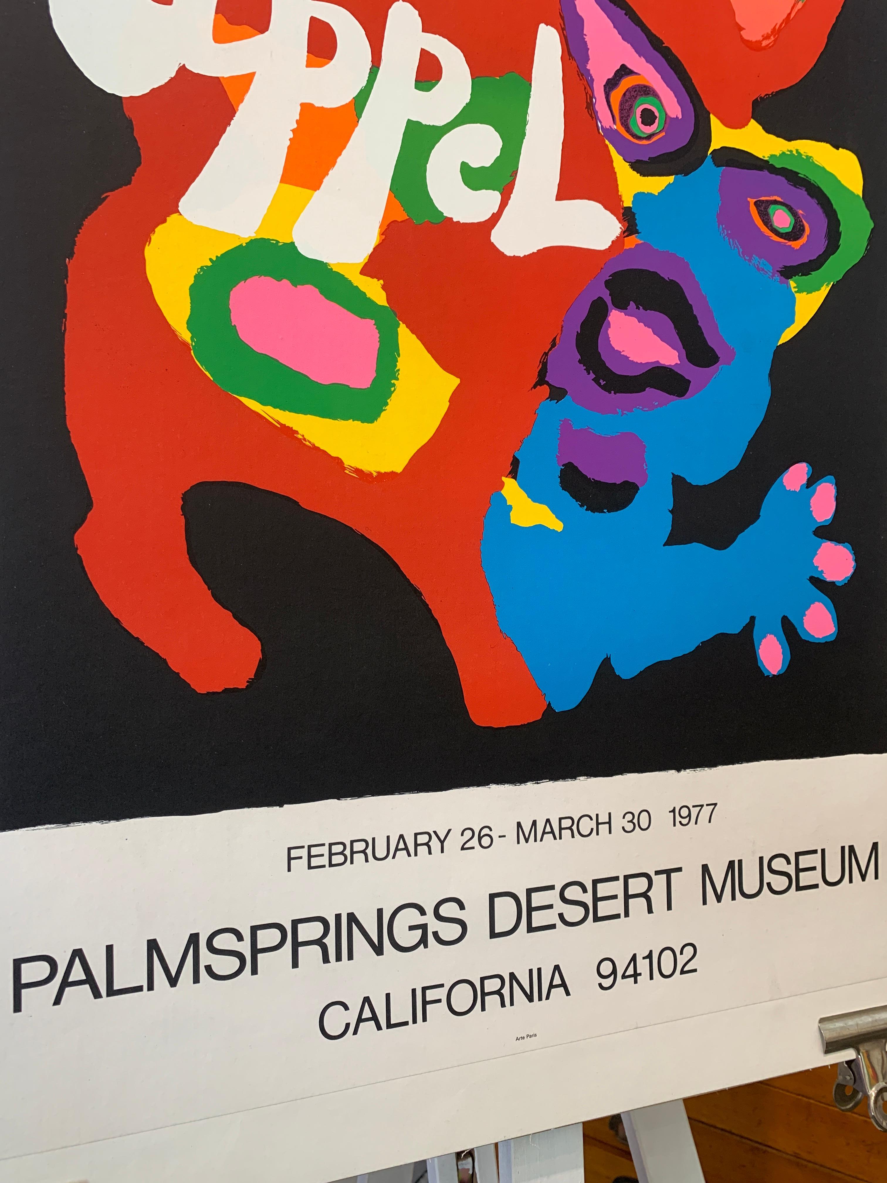 Late 20th Century 'Appel Palm Springs Desert Museum' Original Art Exhibition Poster, 1977 For Sale