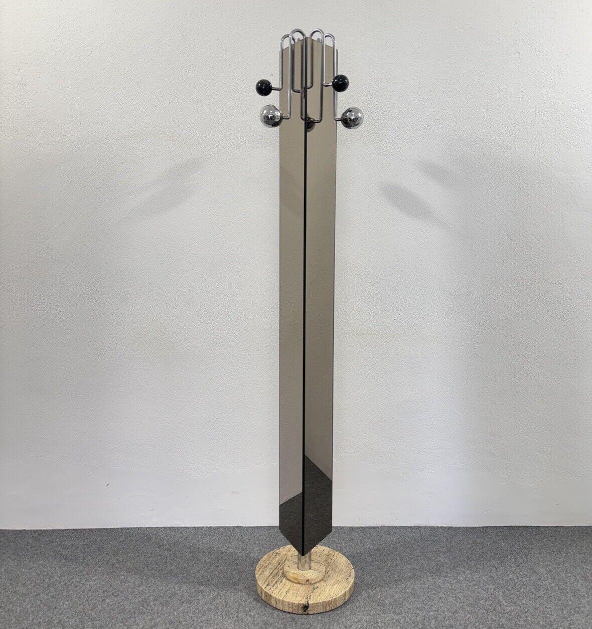 Swivel Mirror Coat Stand Modern Design 1970's In Excellent Condition For Sale In Taranto, IT
