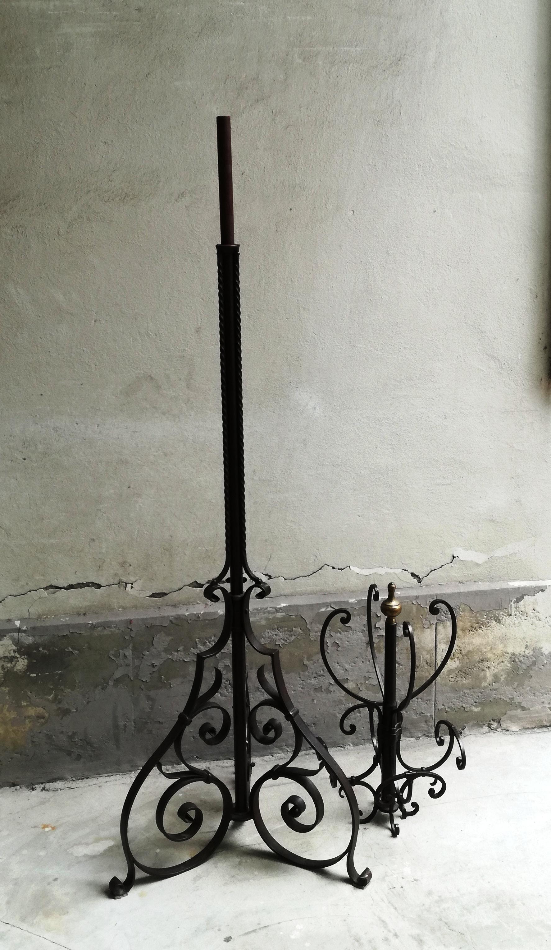 coat stand, wrought iron. early 20th century For Sale 4