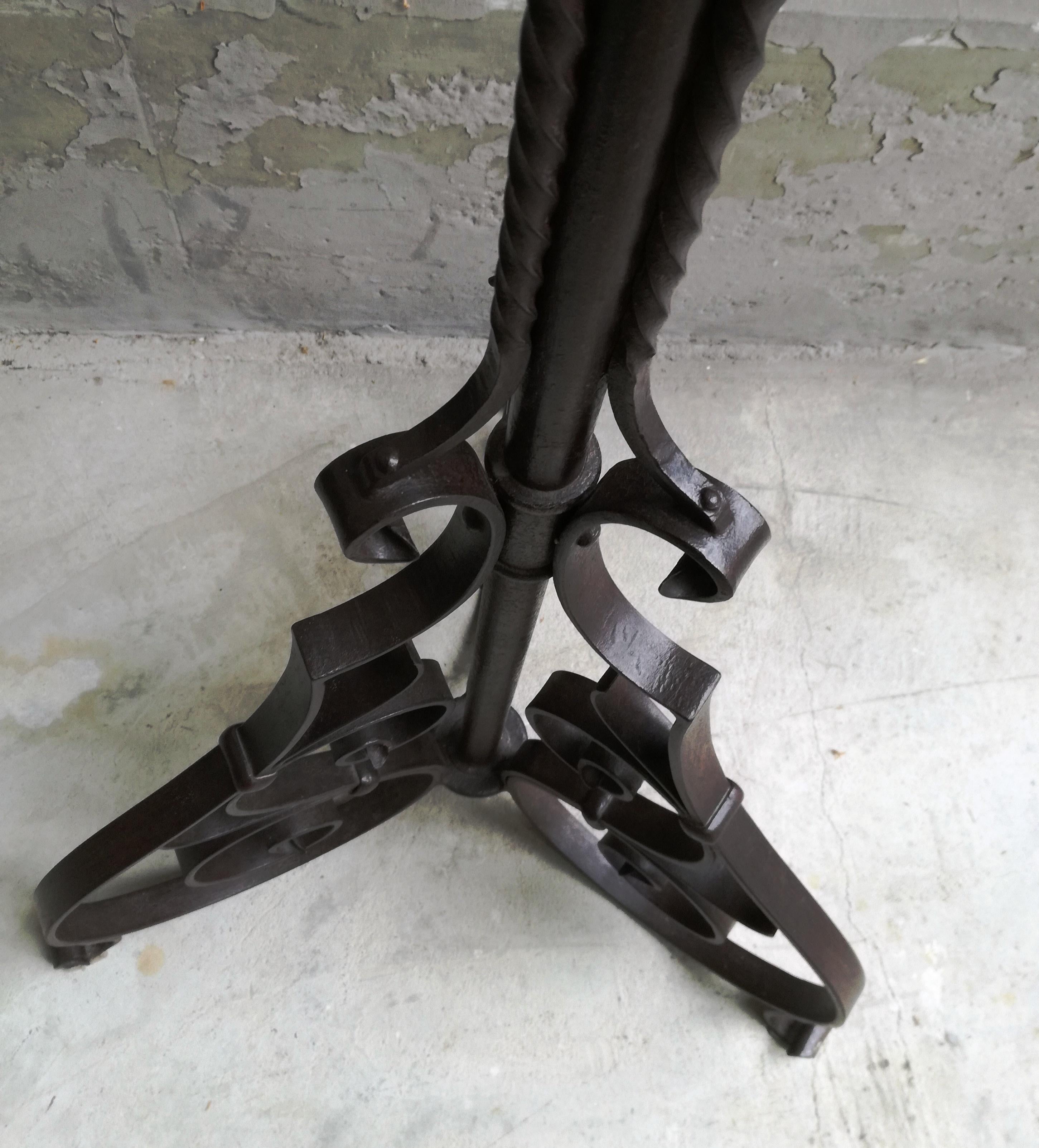Early 20th Century coat stand, wrought iron. early 20th century For Sale