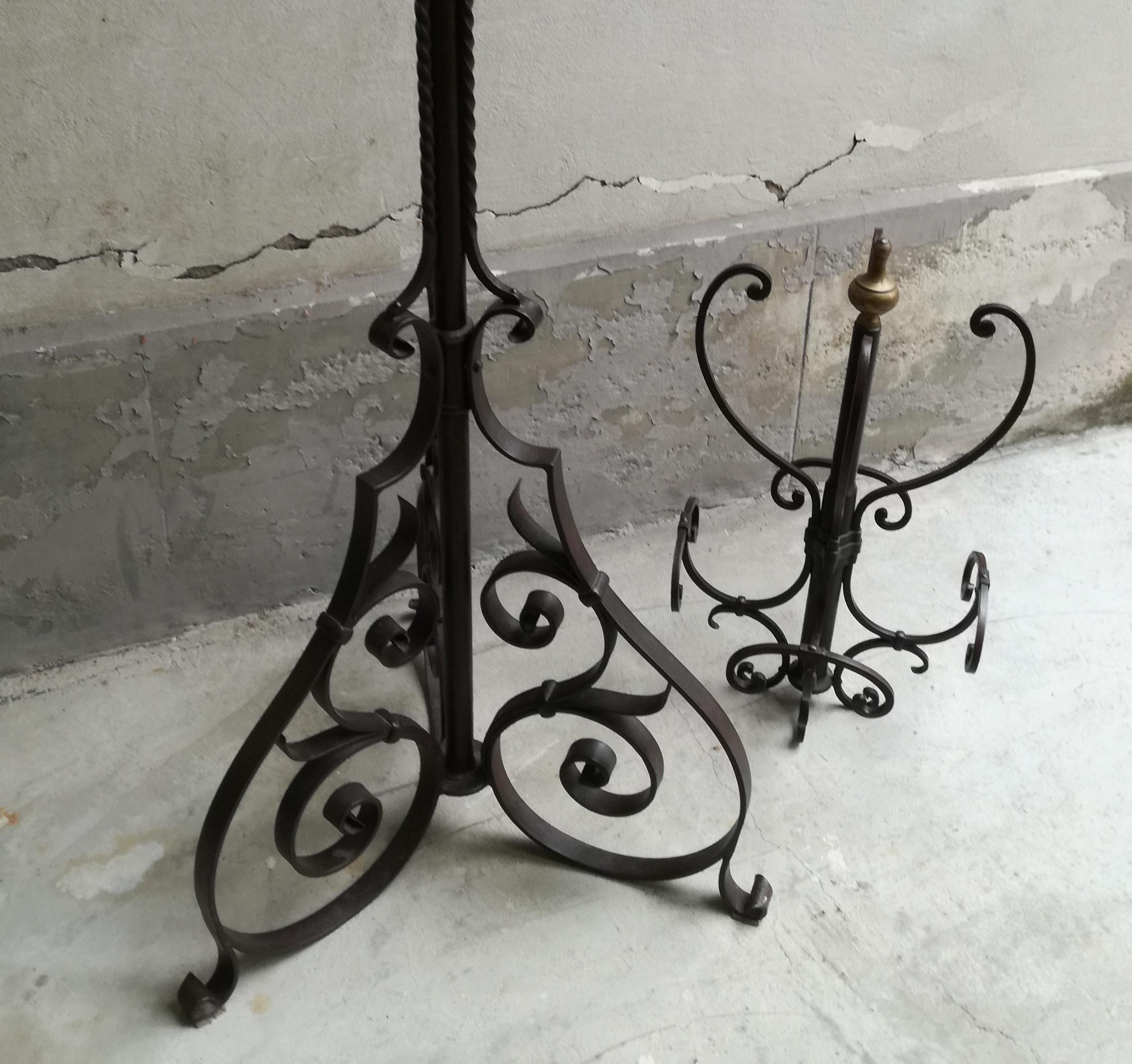 coat stand, wrought iron. early 20th century For Sale 1