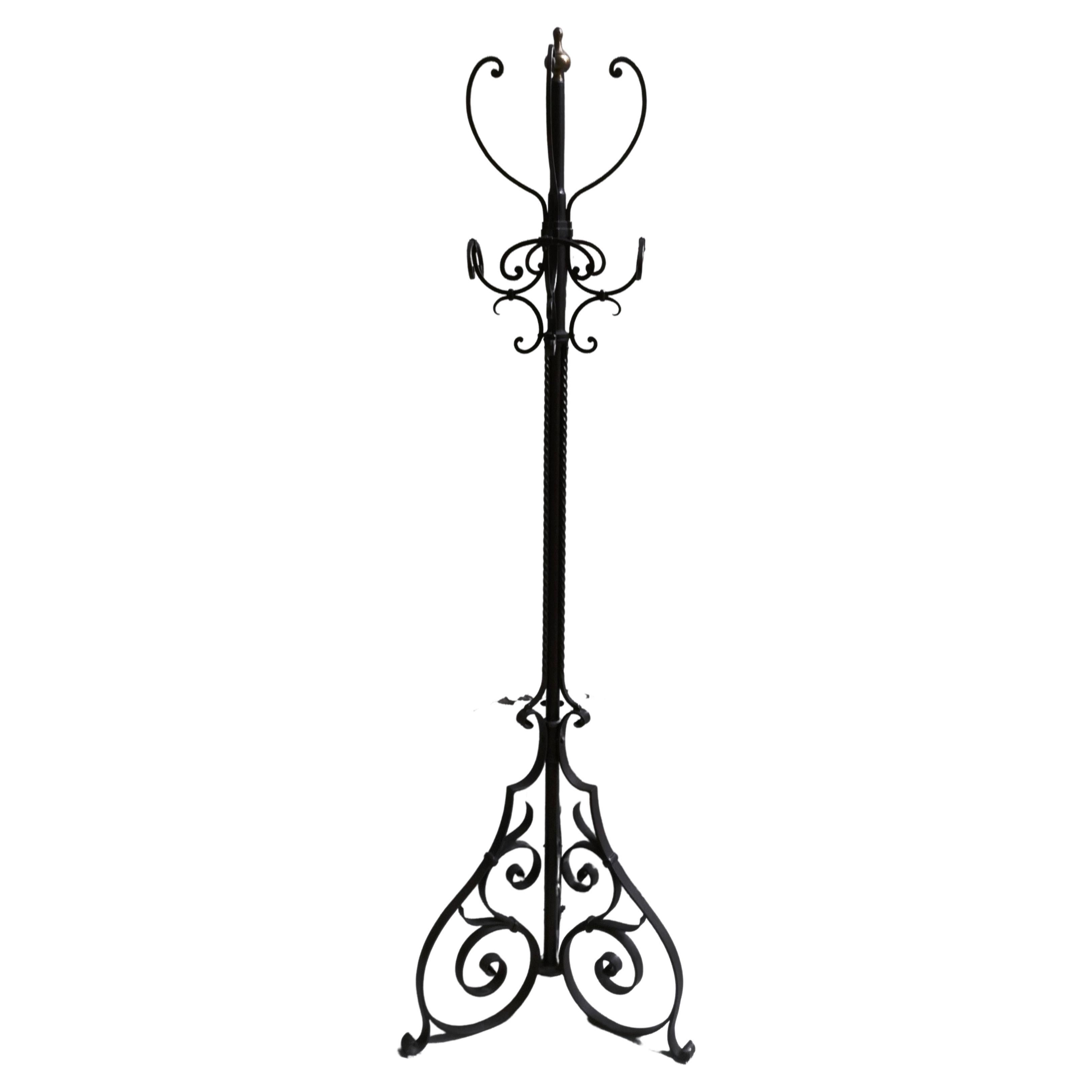 coat stand, wrought iron. early 20th century For Sale