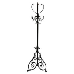 coat stand, wrought iron. early 20th century