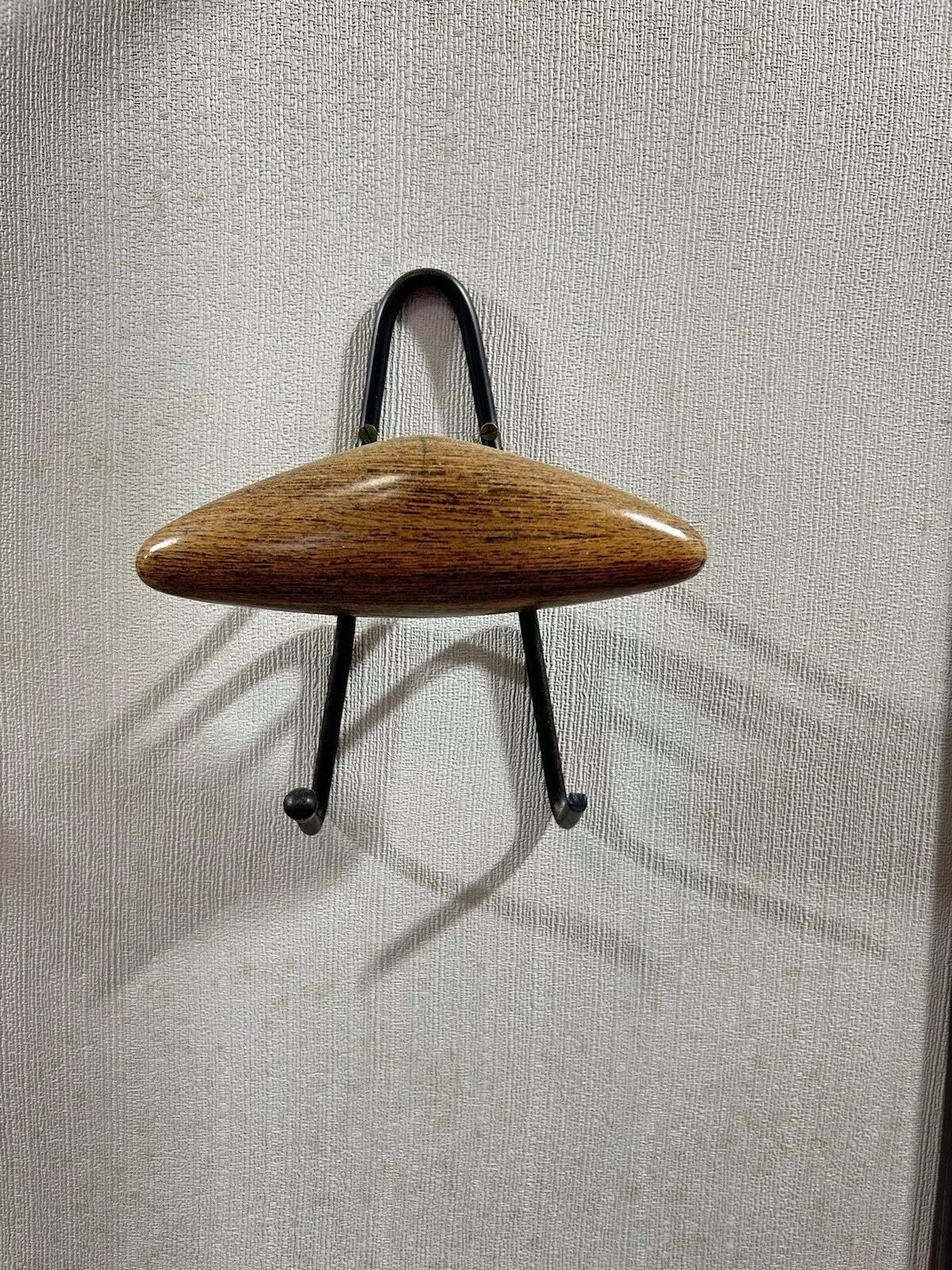 Metal Coat rack wall mounted coat rack mid-century 1960's design