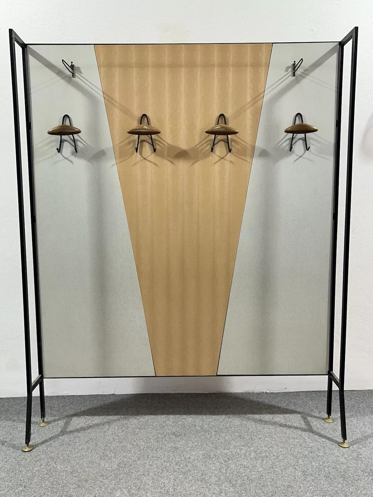 Coat rack wall mounted coat rack mid-century 1960's design 3