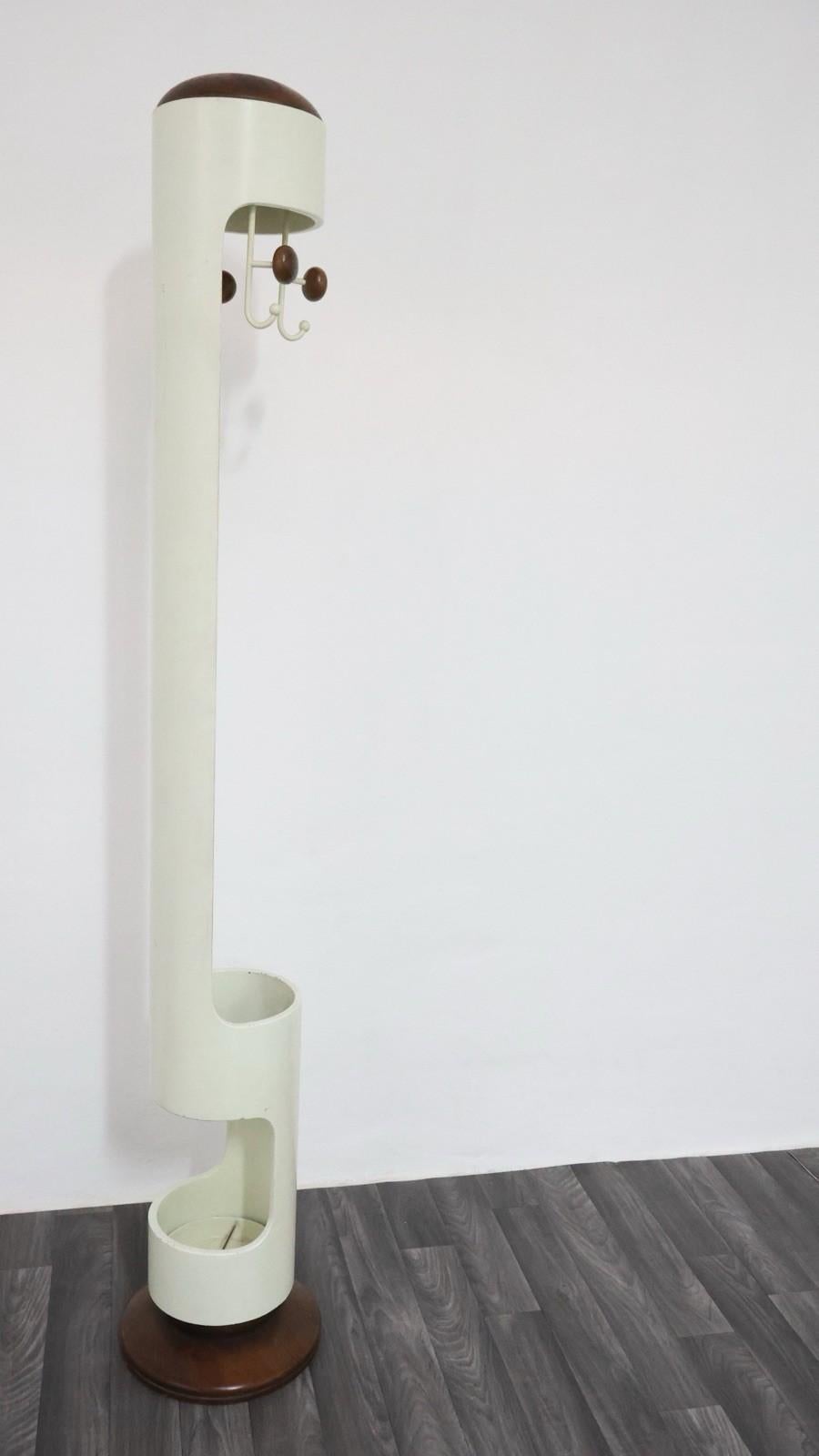 Porte-manteau avec porte-parapluie attribué à Joe Colombo, 1960's space age en vente 10