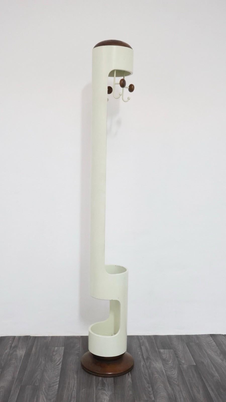 Porte-manteau avec porte-parapluie attribué à Joe Colombo, 1960's space age en vente 11