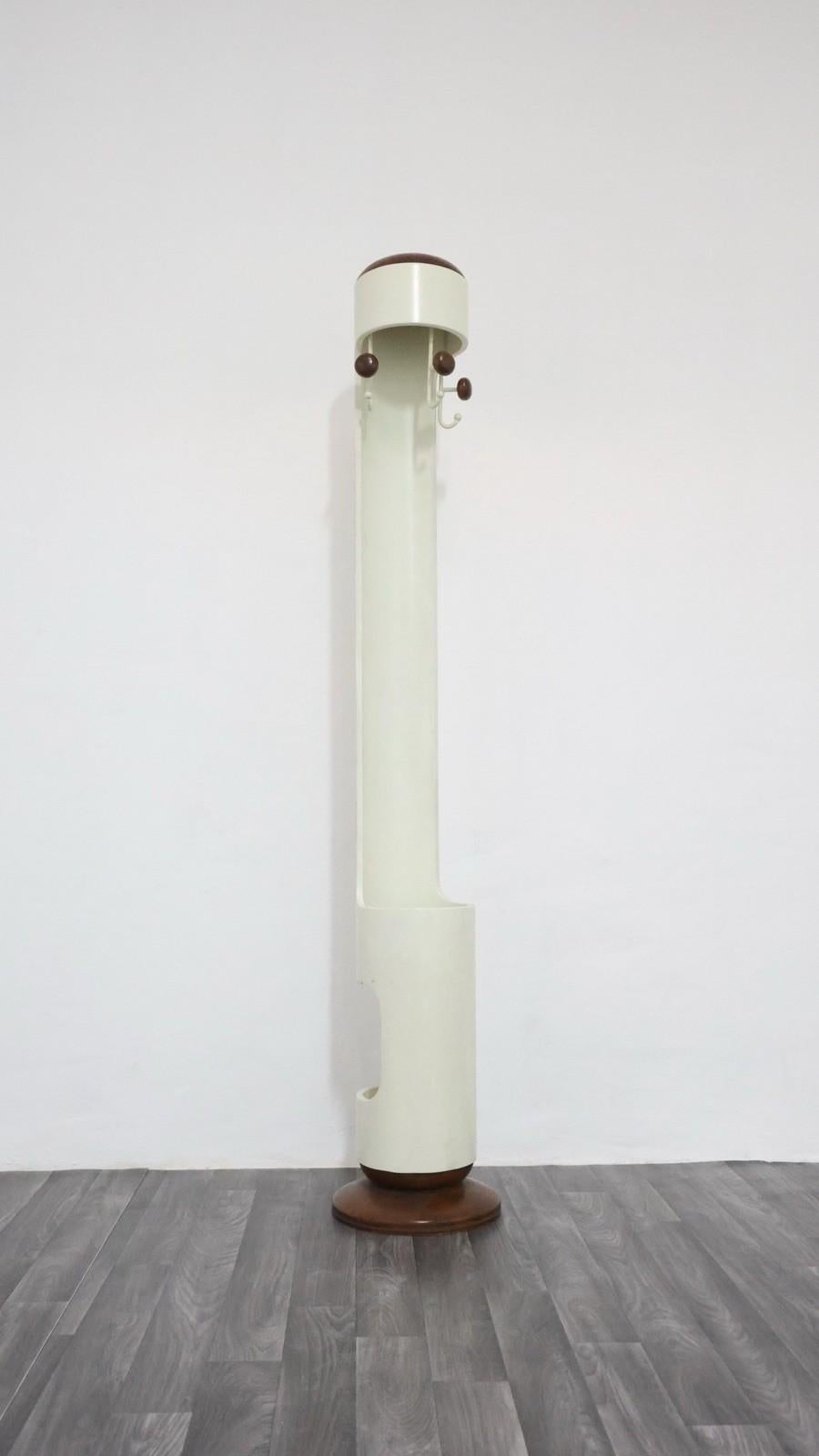 Porte-manteau avec porte-parapluie attribué à Joe Colombo, 1960's space age en vente 13