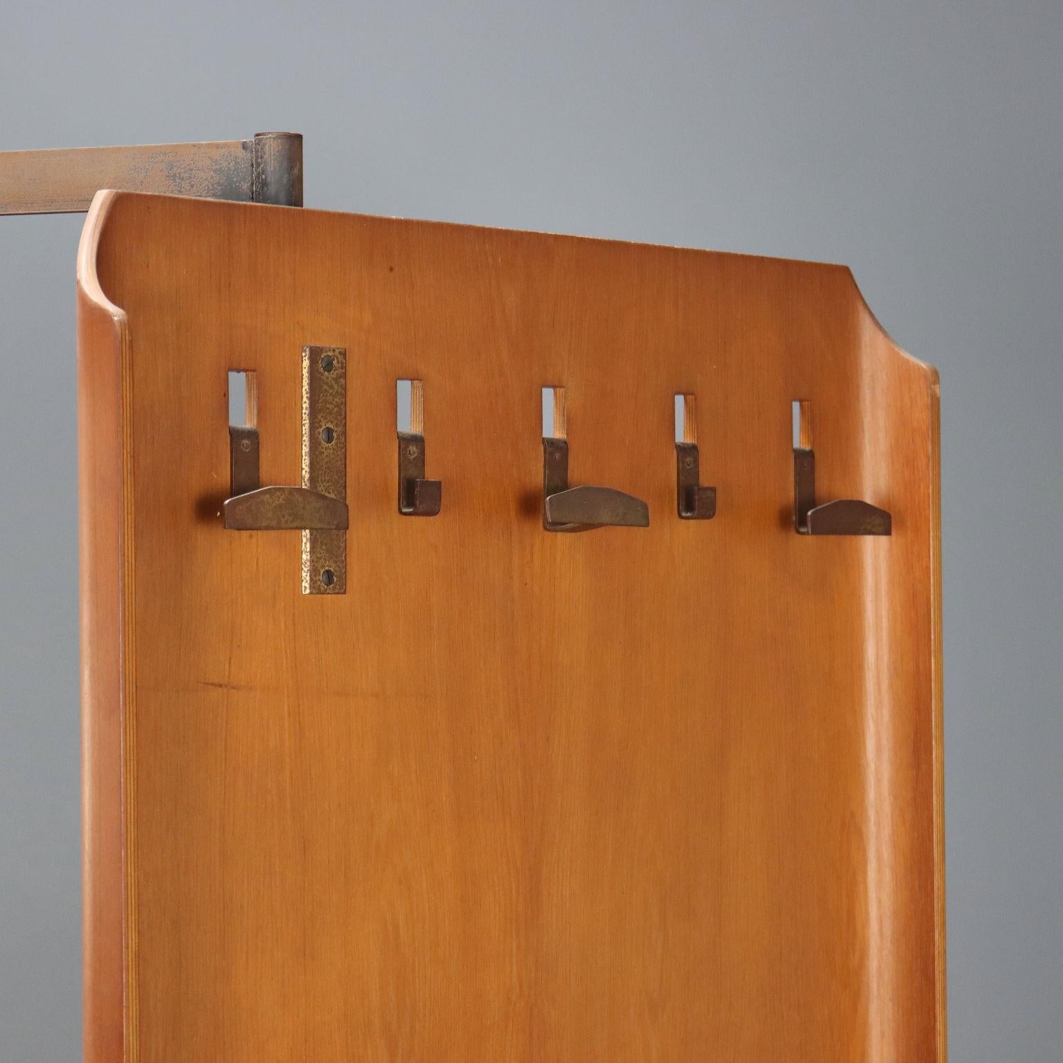 Entryway Coat Stand 1950s Design by Eugenia Alberti Reggio and Scaioli In Good Condition For Sale In Milano, IT