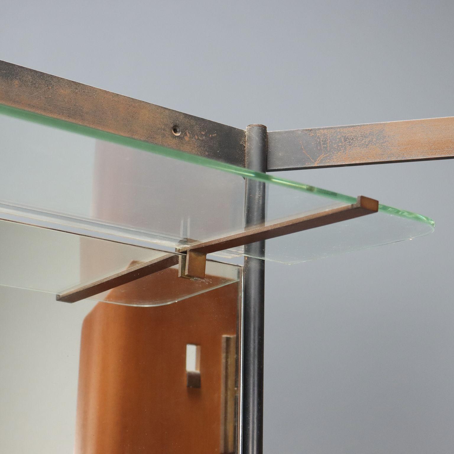 Brass Entryway Coat Stand 1950s Design by Eugenia Alberti Reggio and Scaioli For Sale