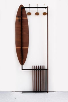 Wall Hanger with Teak Mirror, 1960s