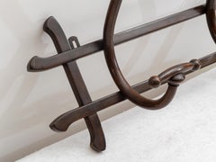 Art Nouveau Thonet Vienna curved wood wall hanging, late 19th century