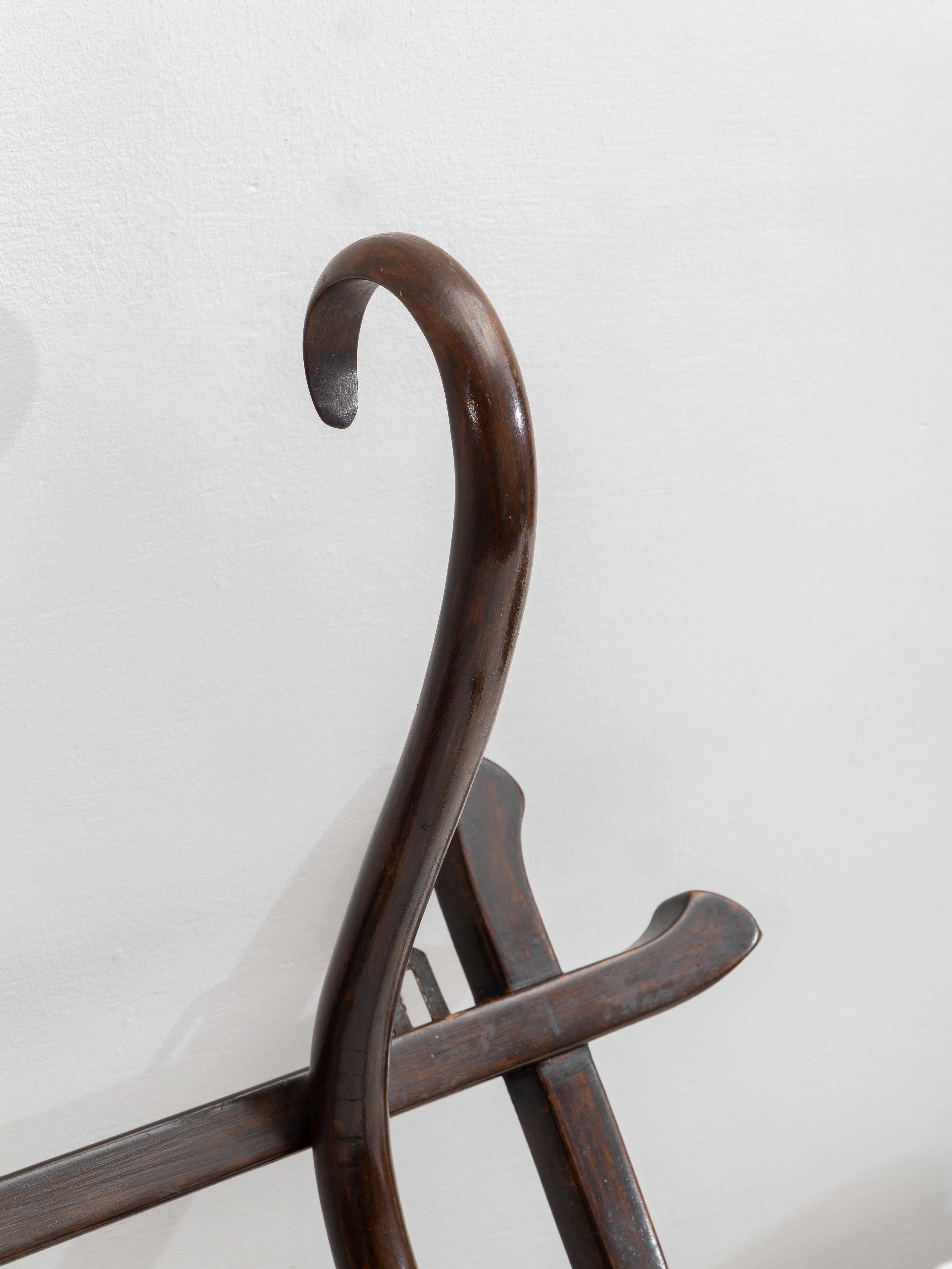 Austrian Appendiabiti da parete in legno curvato Art Nouveau Thonet Vienna, fine '800 in vendita
