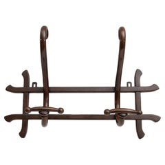 Art Nouveau Thonet Vienna curved wood wall hanging, late 19th century