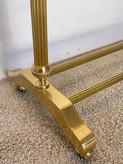 Polished Brass Floor Coat Stand -Luxury Vintage Style, Italy, 1960s