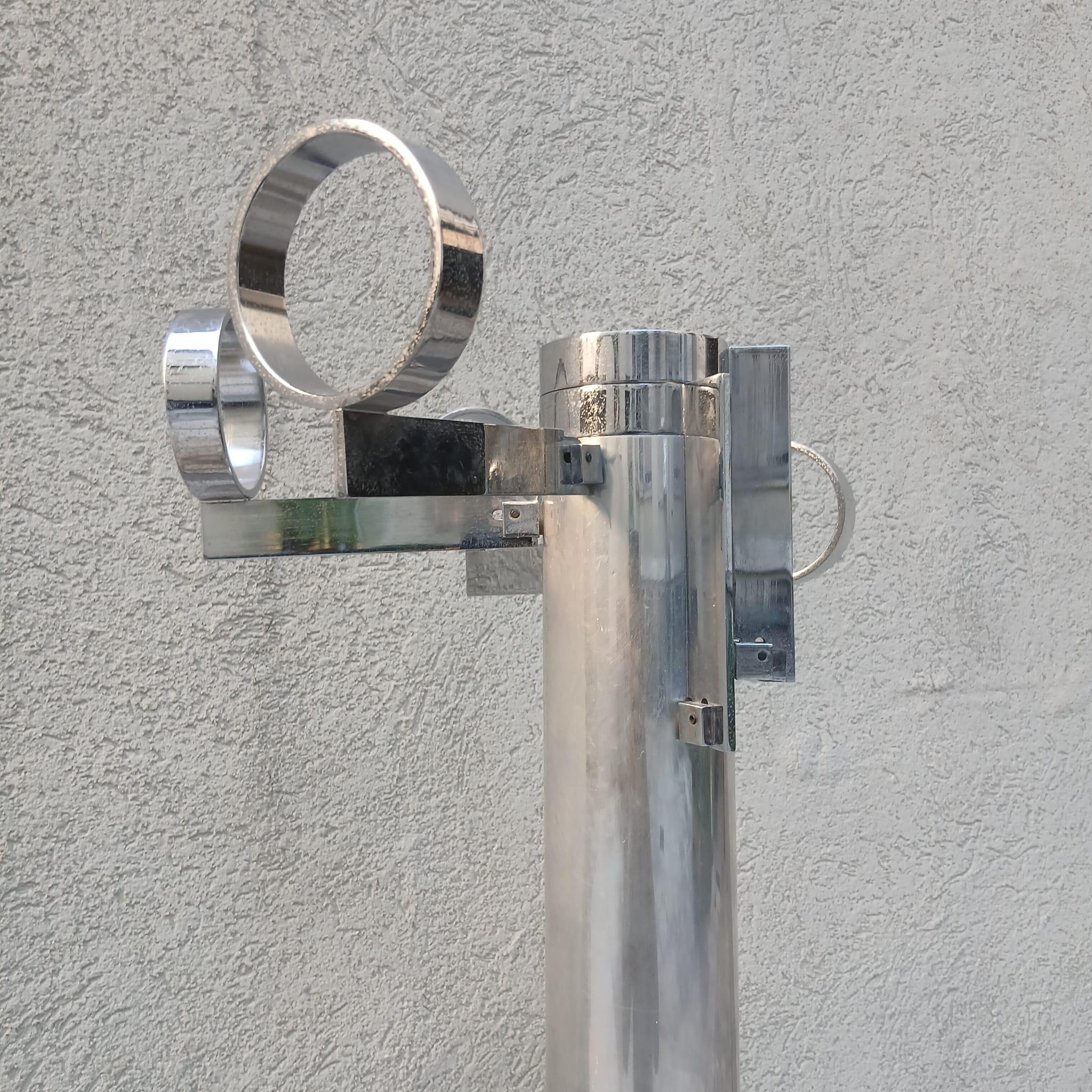 Appendiabiti in Acciaio a Piantana Stile Planta di G.Piretti - Italia - Anni '70 in vendita 7