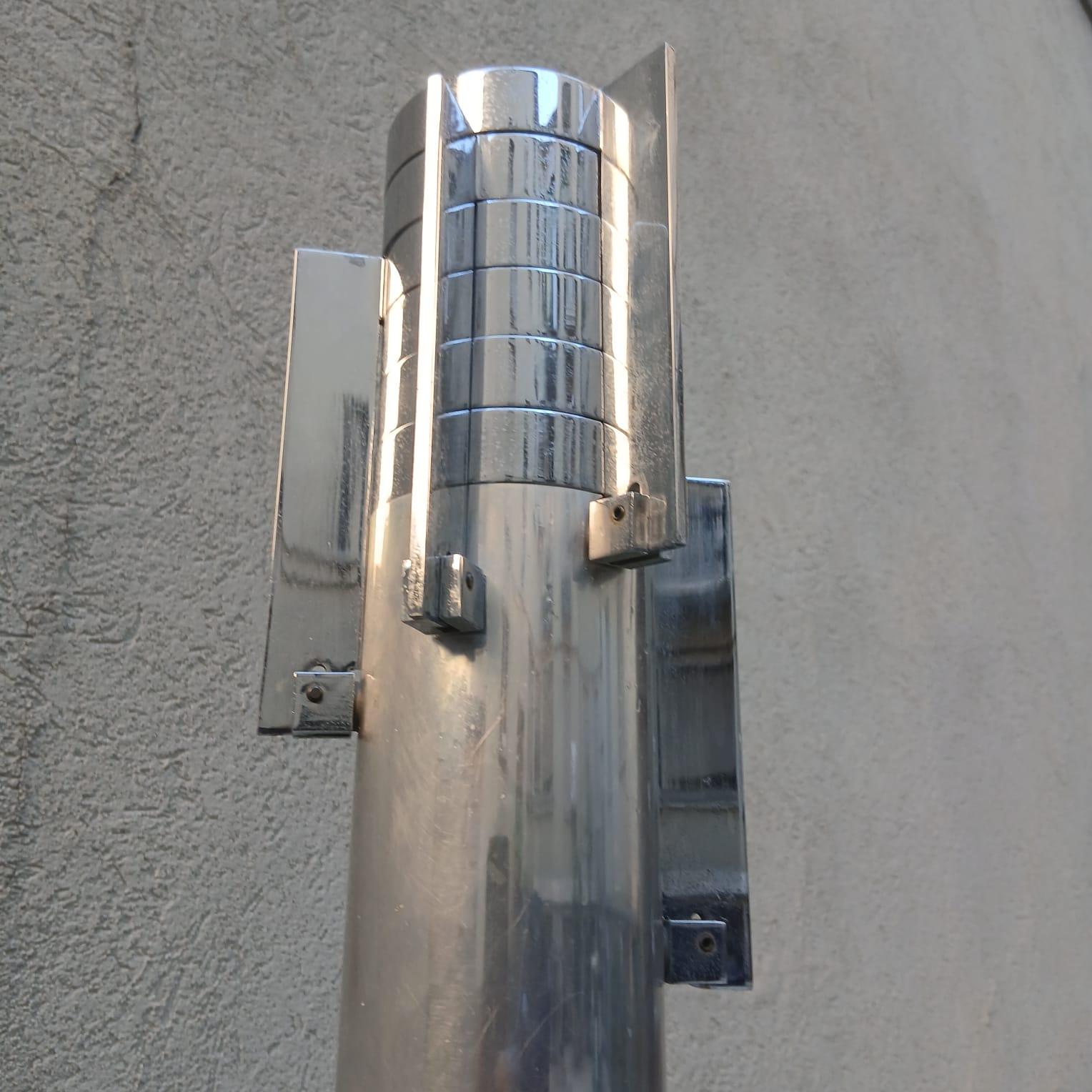 Appendiabiti in Acciaio a Piantana Stile Planta di G.Piretti - Italia - Anni '70 In condizioni buone in vendita a Milano, IT