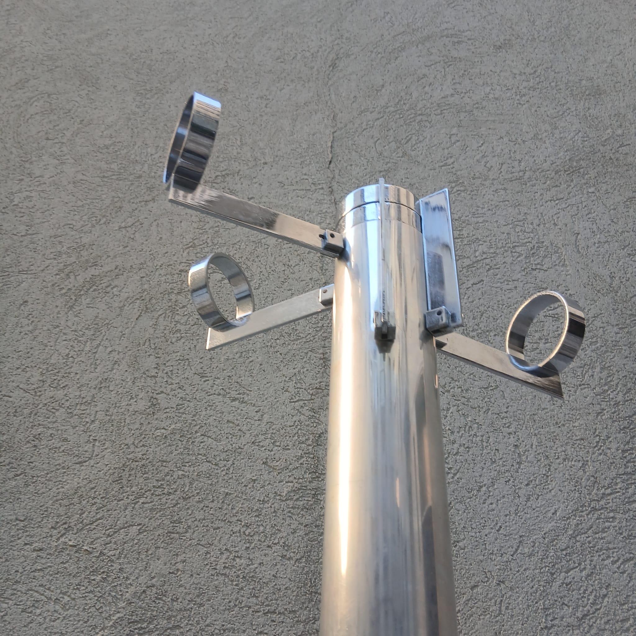 Appendiabiti in Acciaio a Piantana Stile Planta di G.Piretti - Italia - Anni '70 in vendita 3