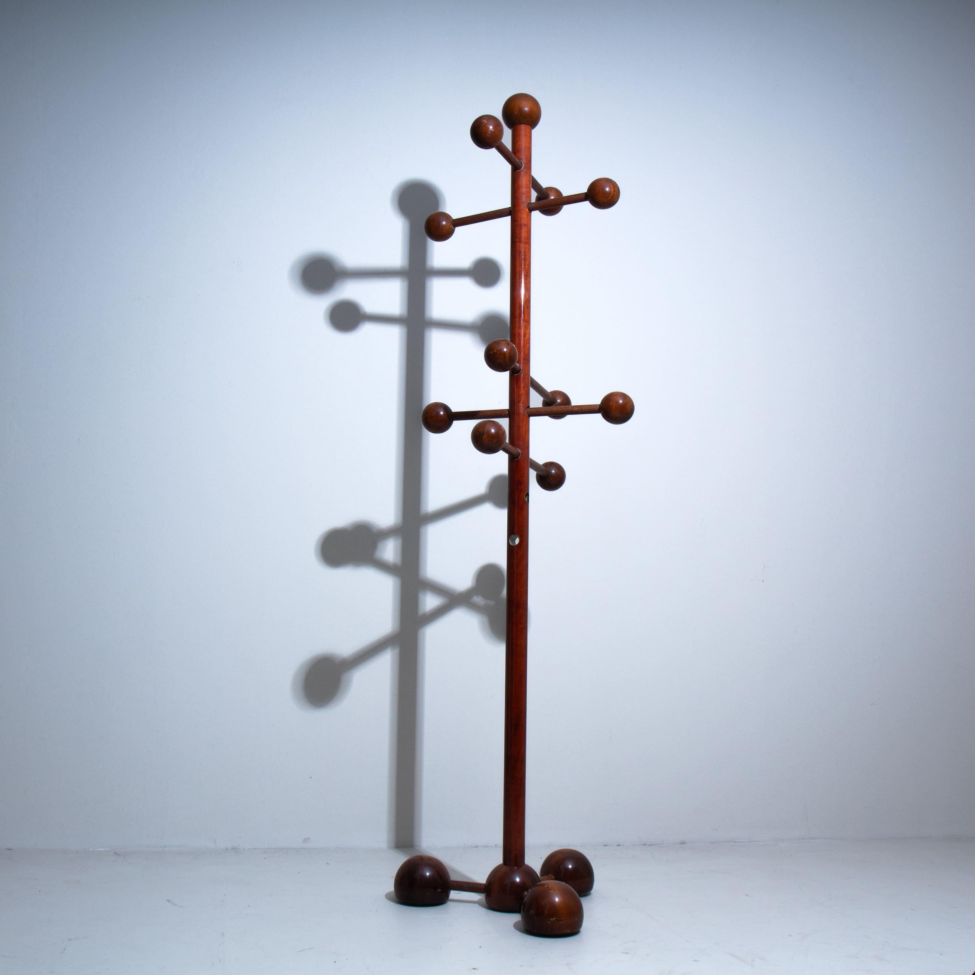 Appendiabiti in legno, stile Mid-Century, 1950 in vendita 4
