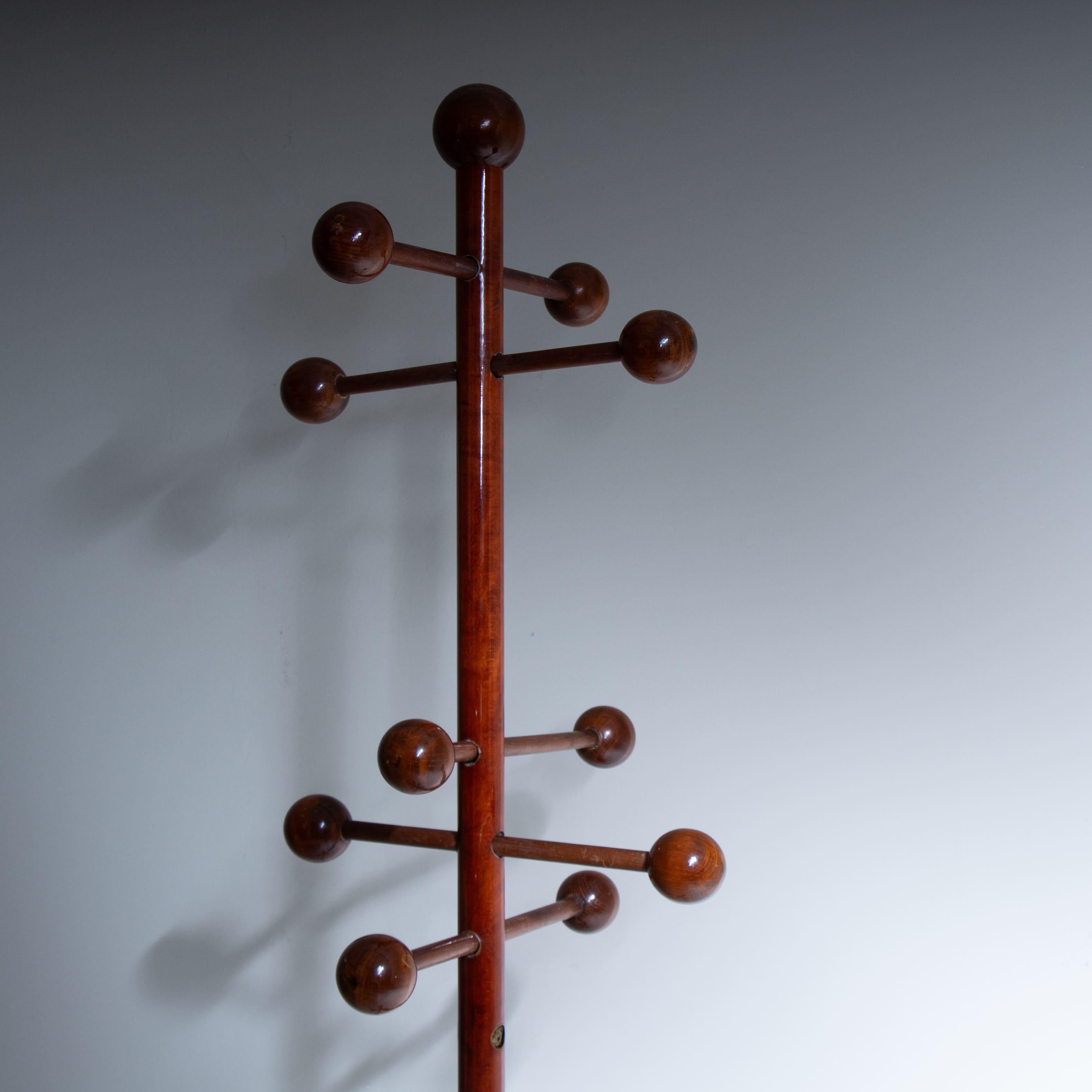Appendiabiti in legno, stile Mid-Century, 1950 in vendita 2